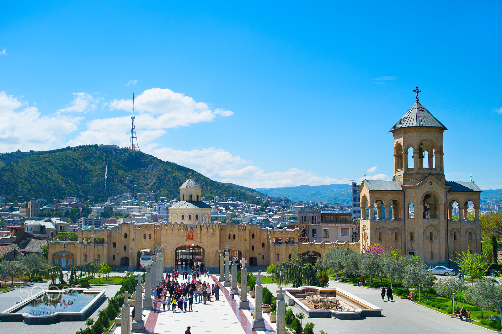 AF Zoom-Nikkor 28-80mm f/3.3-5.6G sample photo. Sameba cathedral. tbilisi, georgia photography