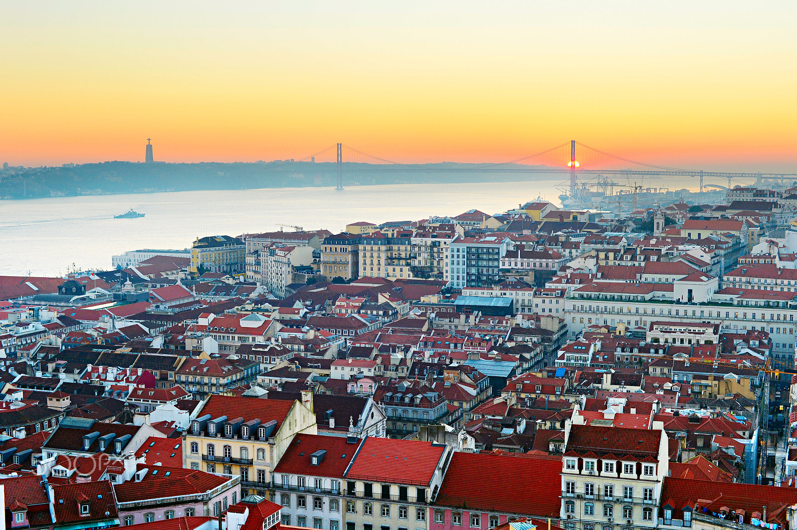 Nikon Df + Nikon AF Nikkor 50mm F1.4D sample photo. Sunset in lisbon, portugal photography
