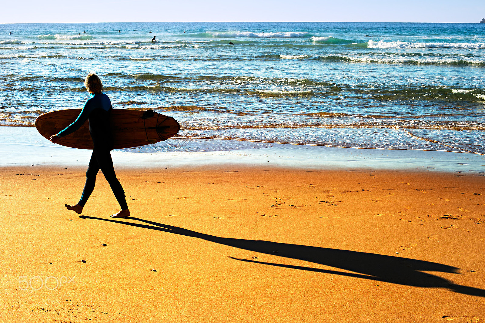 Nikon Df + Nikon AF Nikkor 50mm F1.4D sample photo. Surfer silhouette female photography