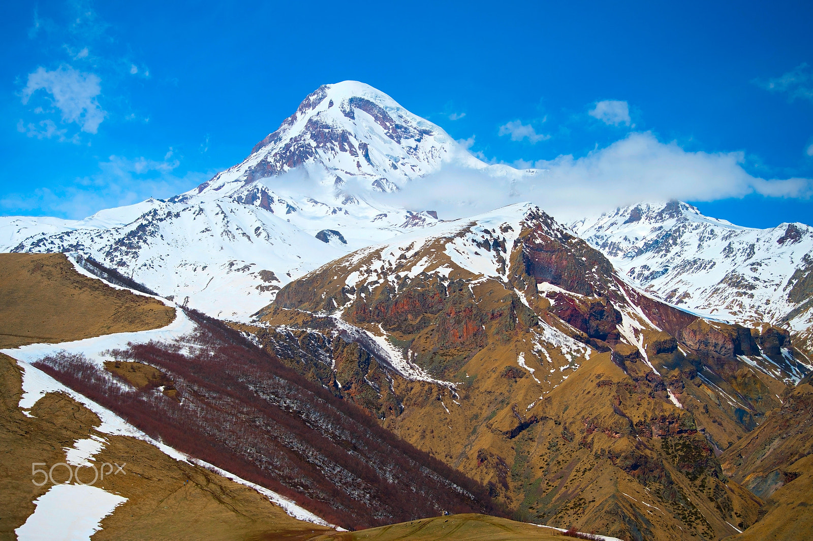 AF Zoom-Nikkor 28-80mm f/3.3-5.6G sample photo. Kazbek mountains, georgia photography