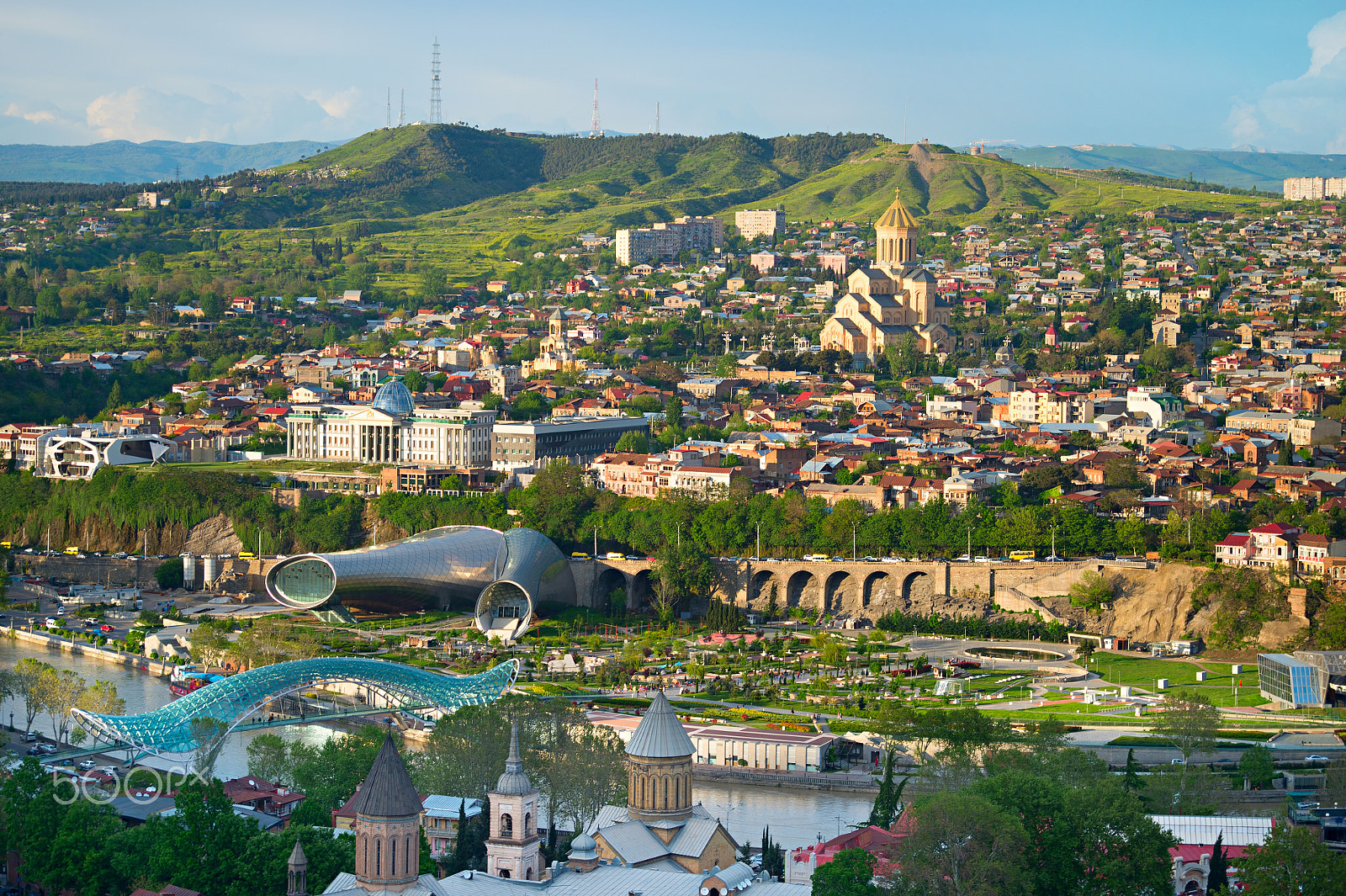 AF Zoom-Nikkor 28-80mm f/3.3-5.6G sample photo. Tbilisi panorama photography