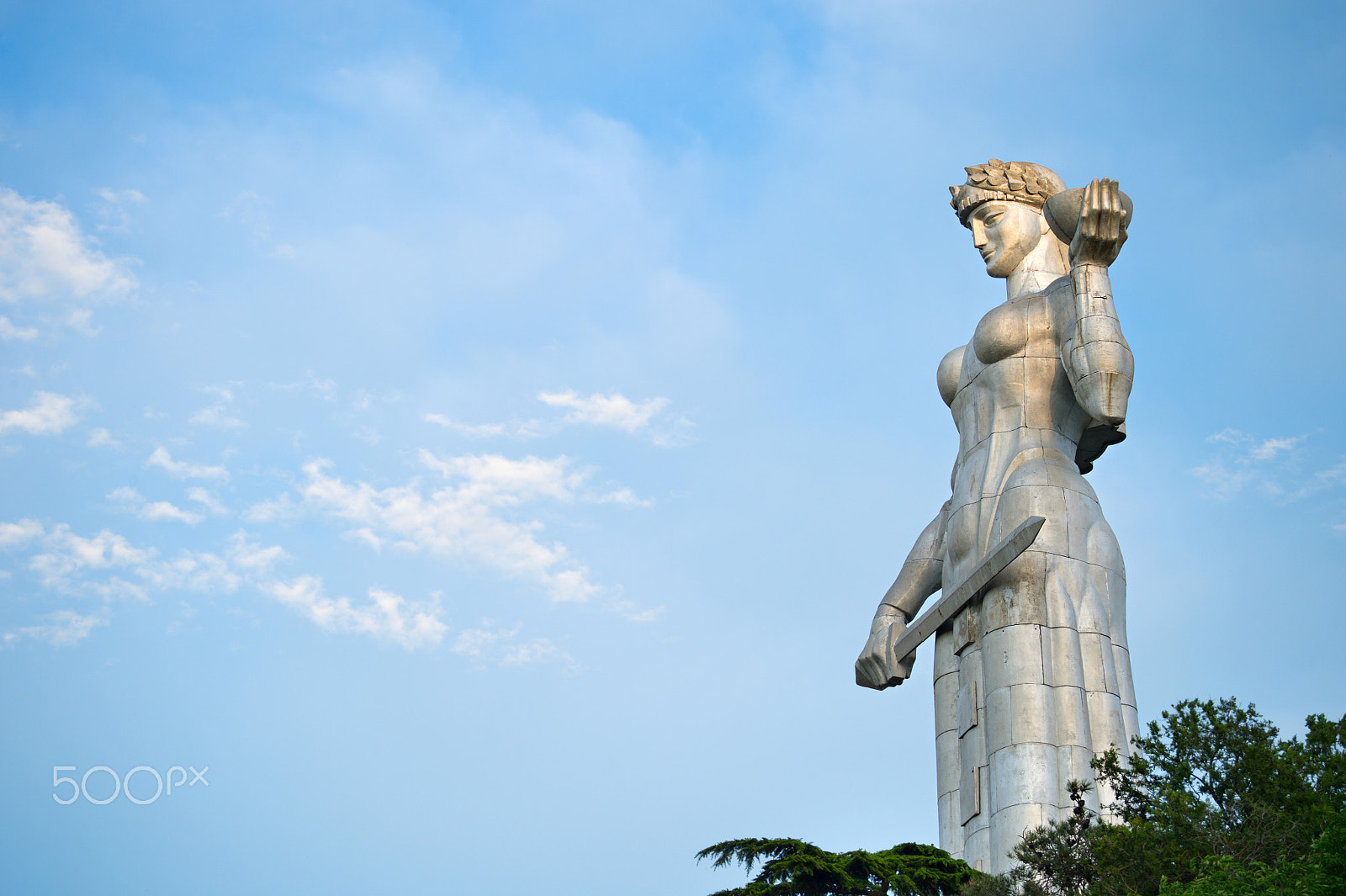 AF Zoom-Nikkor 28-80mm f/3.3-5.6G sample photo. Mother georgia statue, tbilisi photography