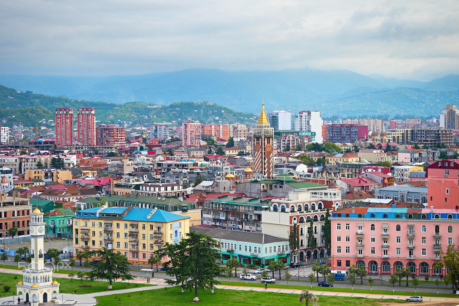 AF Zoom-Nikkor 28-80mm f/3.3-5.6G sample photo. Skyline of batumi, georgia photography