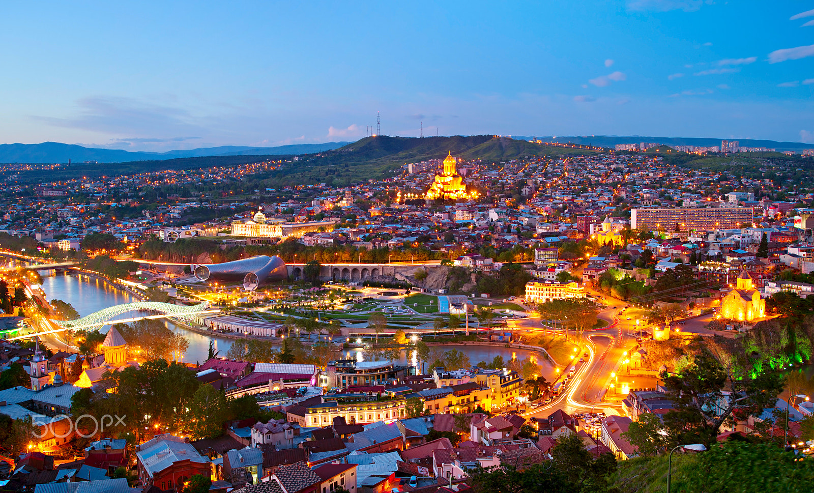 AF Zoom-Nikkor 28-80mm f/3.3-5.6G sample photo. Tbilisi panorama, georgia photography