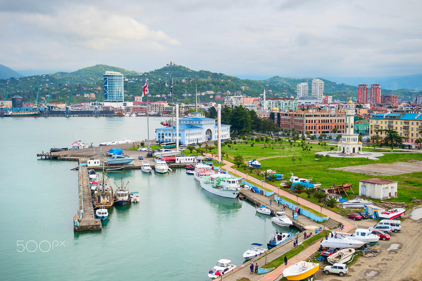 AF Zoom-Nikkor 28-80mm f/3.3-5.6G sample photo. Sea port of batumi, georgia photography