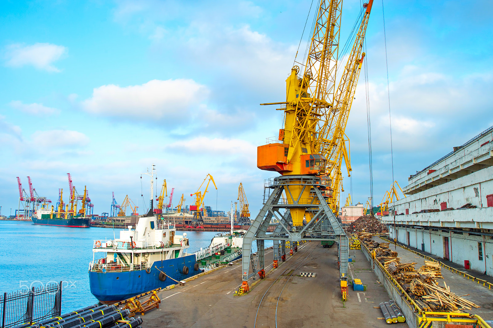 AF Zoom-Nikkor 28-80mm f/3.3-5.6G sample photo. Odessa sea port, ukraine photography