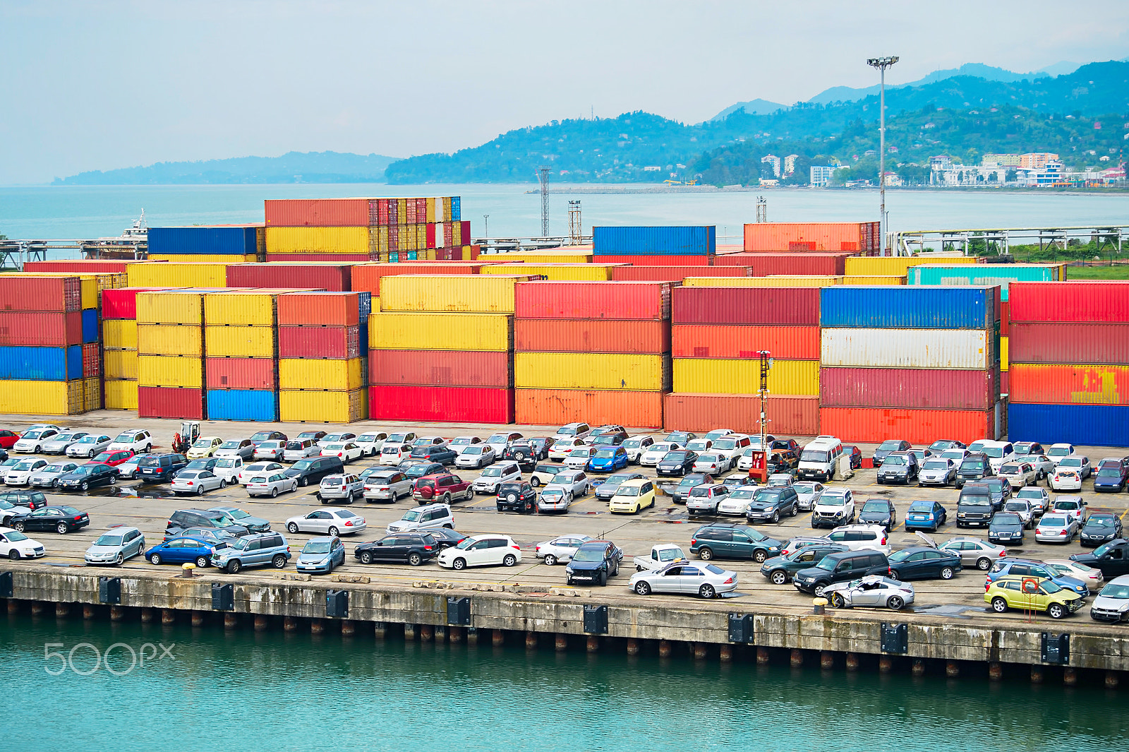 AF Zoom-Nikkor 28-80mm f/3.3-5.6G sample photo. Batumi sea port. georgia photography