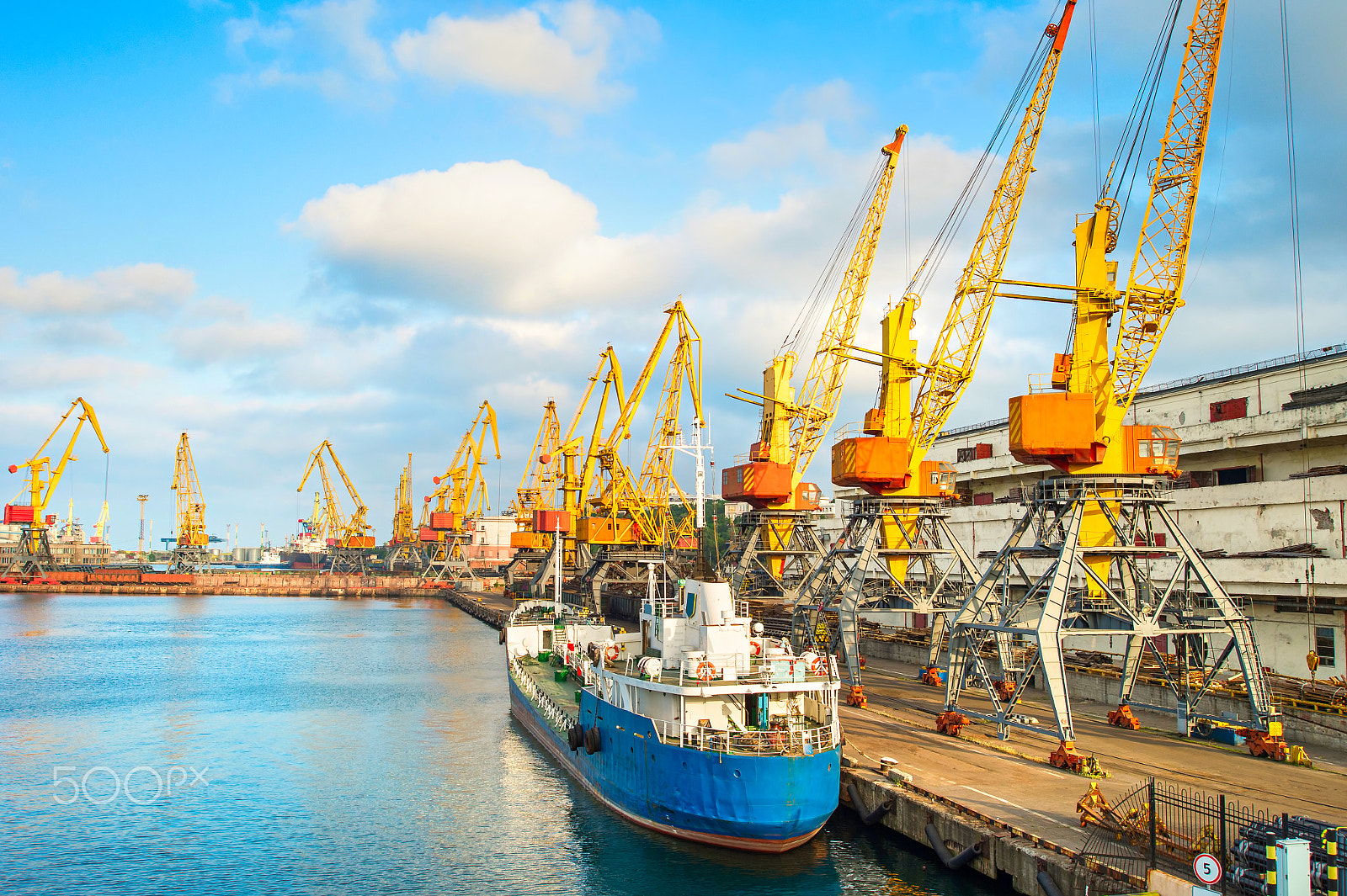 AF Zoom-Nikkor 28-80mm f/3.3-5.6G sample photo. Odessa commercial port, ukraine photography