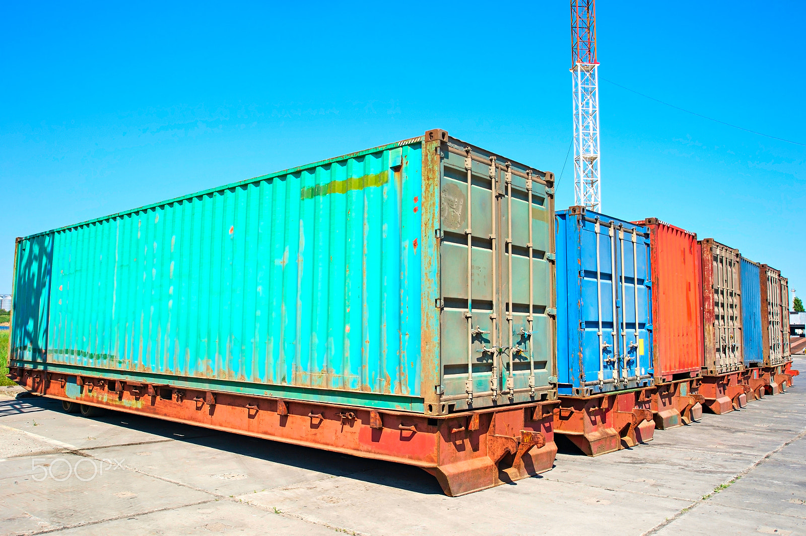 AF Zoom-Nikkor 28-80mm f/3.3-5.6G sample photo. Cargo containers photography