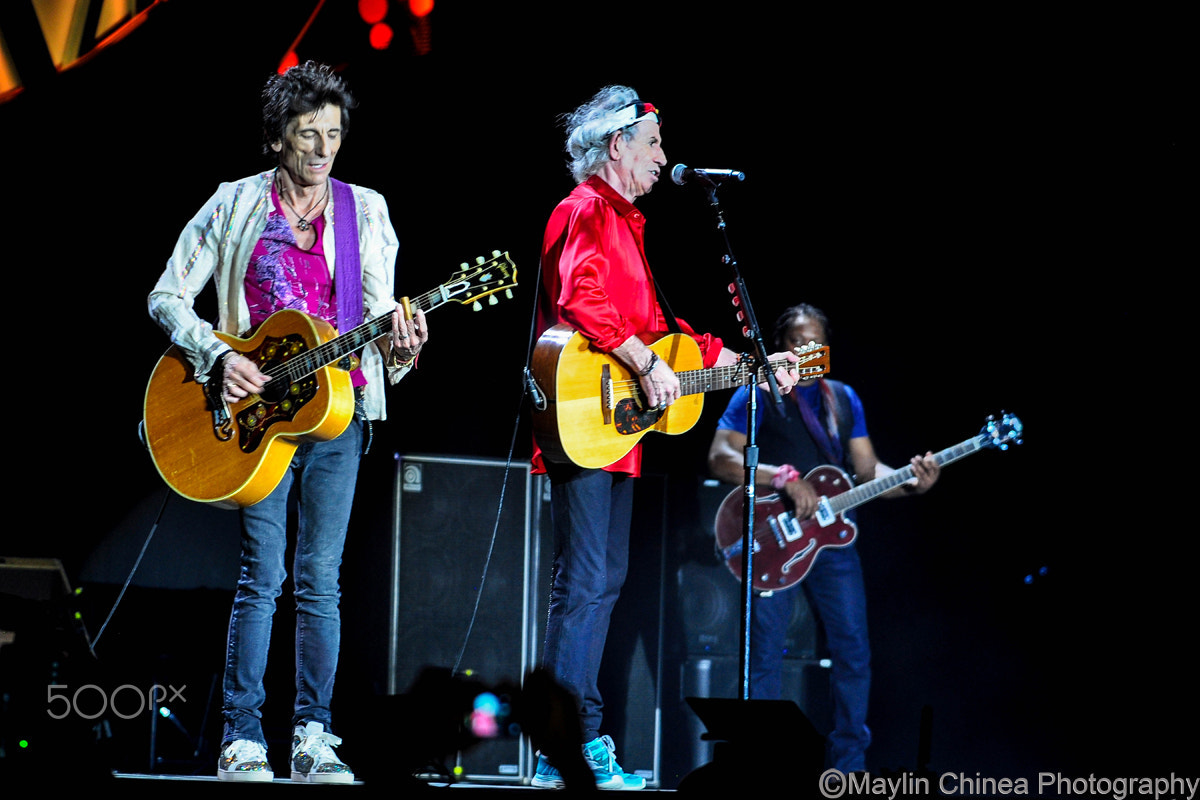 AF-S Zoom-Nikkor 80-200mm f/2.8D IF-ED sample photo. Ron wood y keith richards photography
