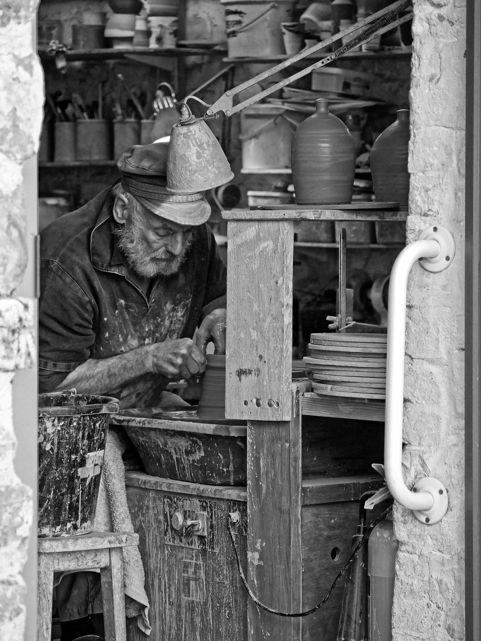 Panasonic Lumix DMC-GX7 sample photo. The potter. photography
