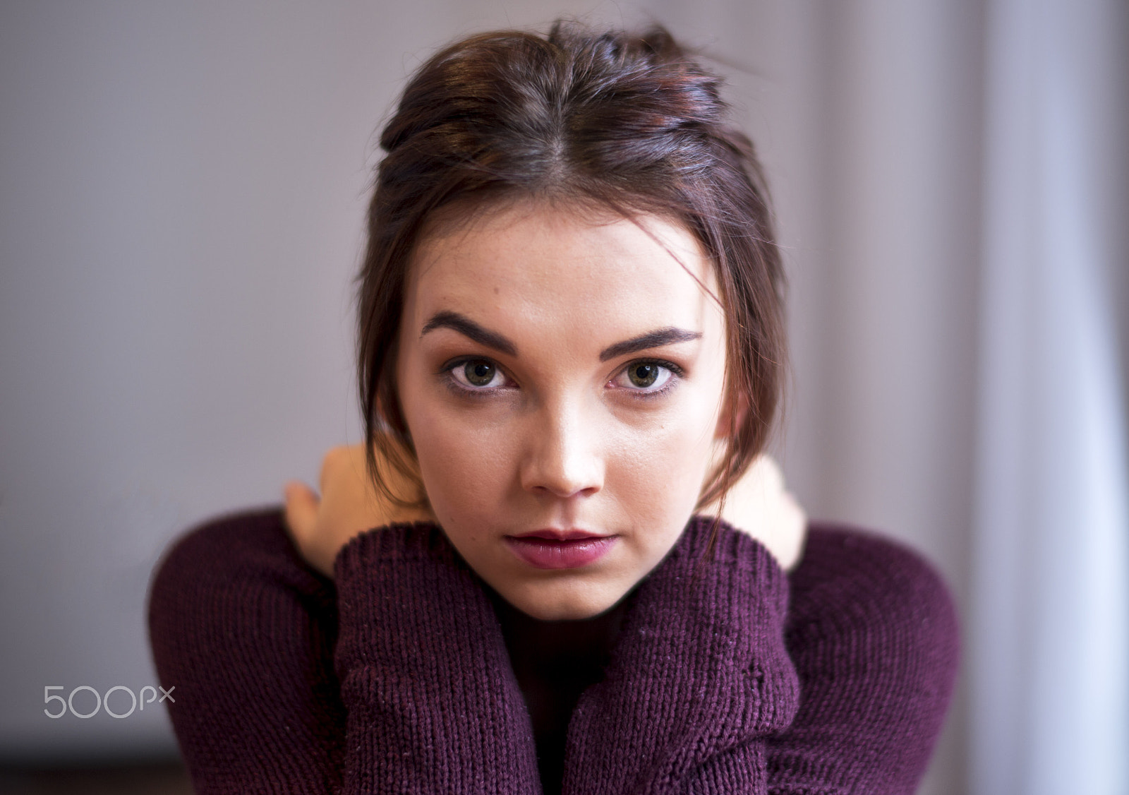 Nikon Df + Nikon AF-S Nikkor 58mm F1.4G sample photo. Annabelle in purple photography