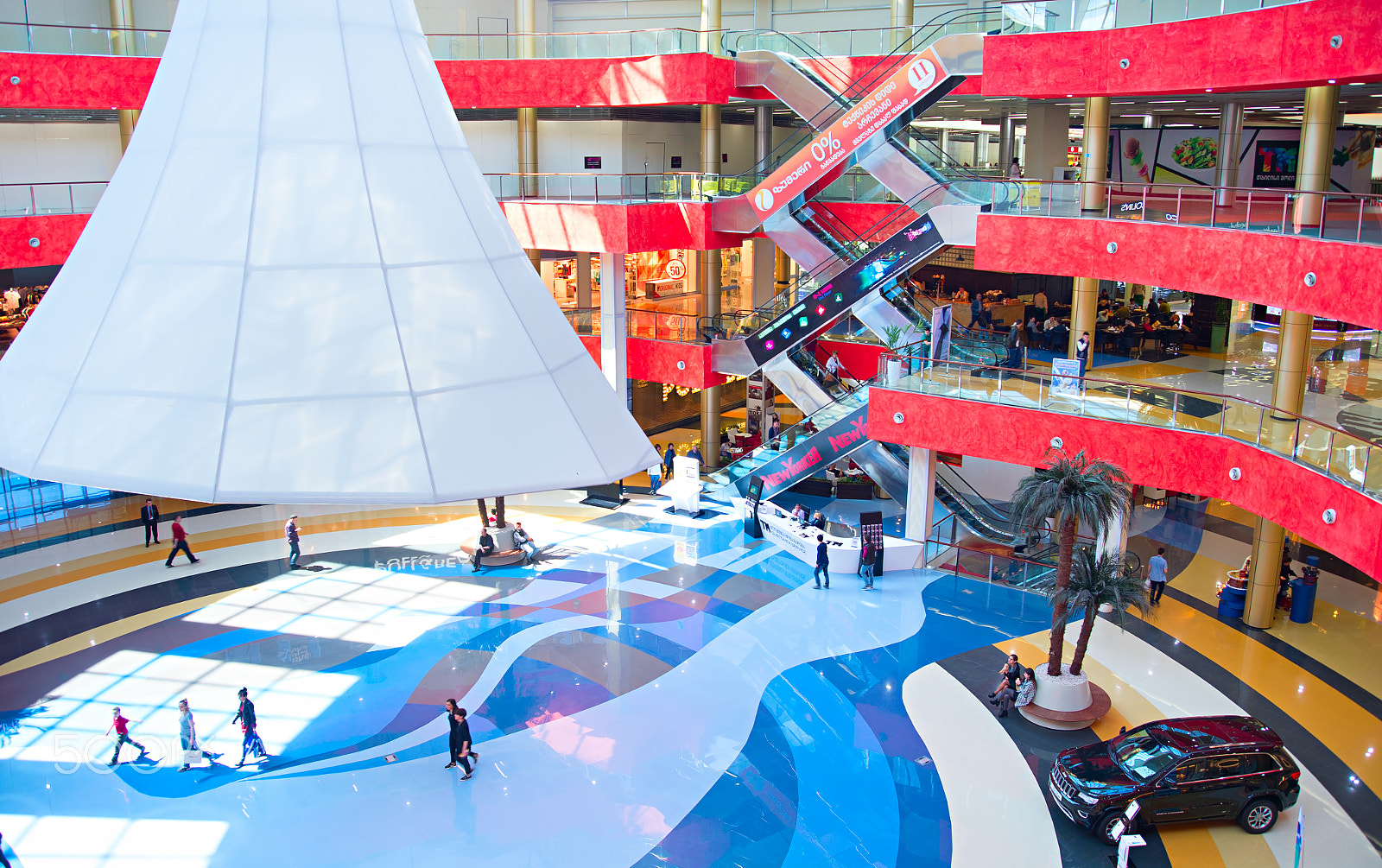 AF Zoom-Nikkor 28-80mm f/3.3-5.6G sample photo. Tbilisi mall top view, georgia photography