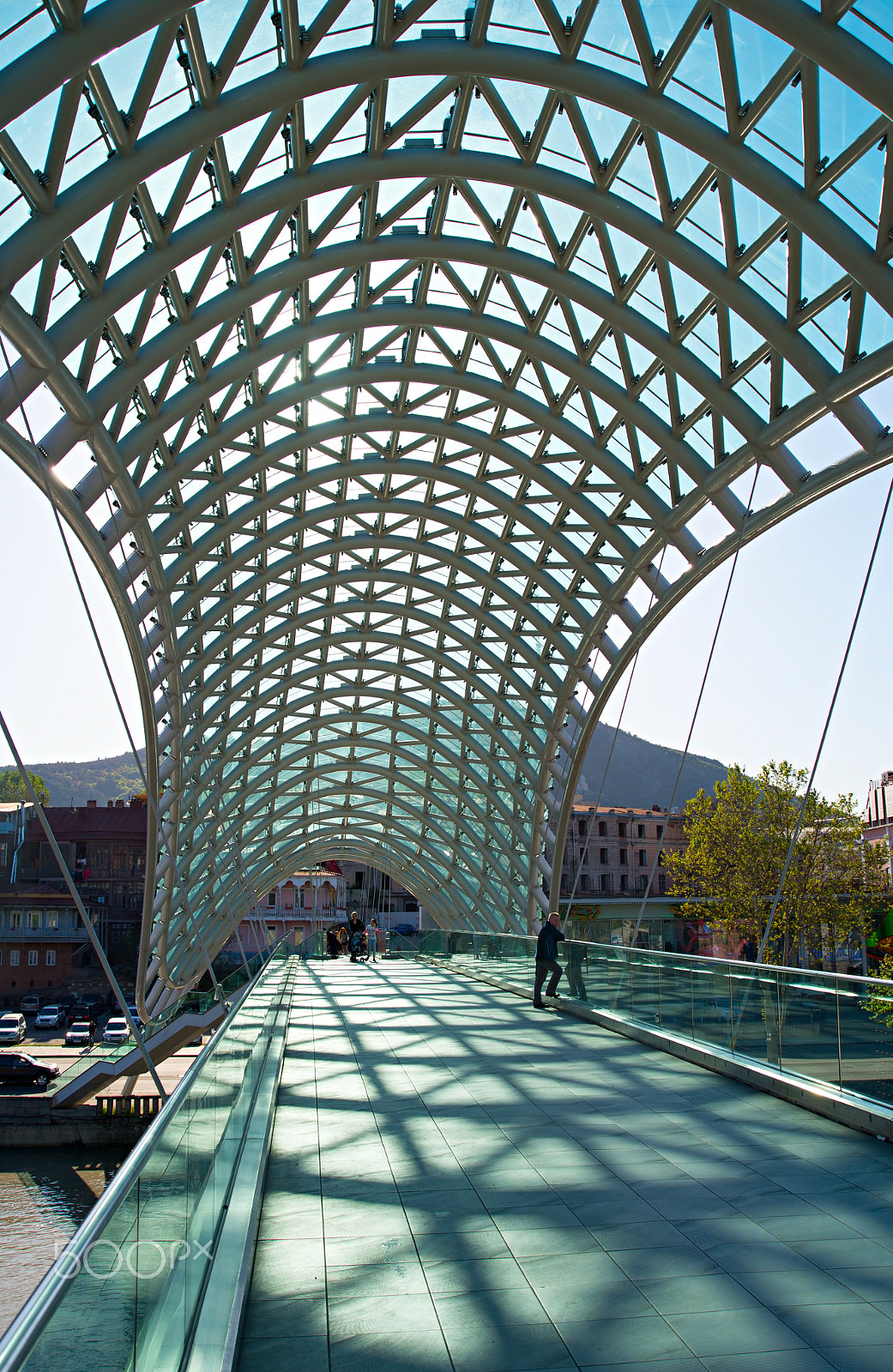 AF Zoom-Nikkor 28-80mm f/3.3-5.6G sample photo. Peace bridge, tbilisi, georgia photography