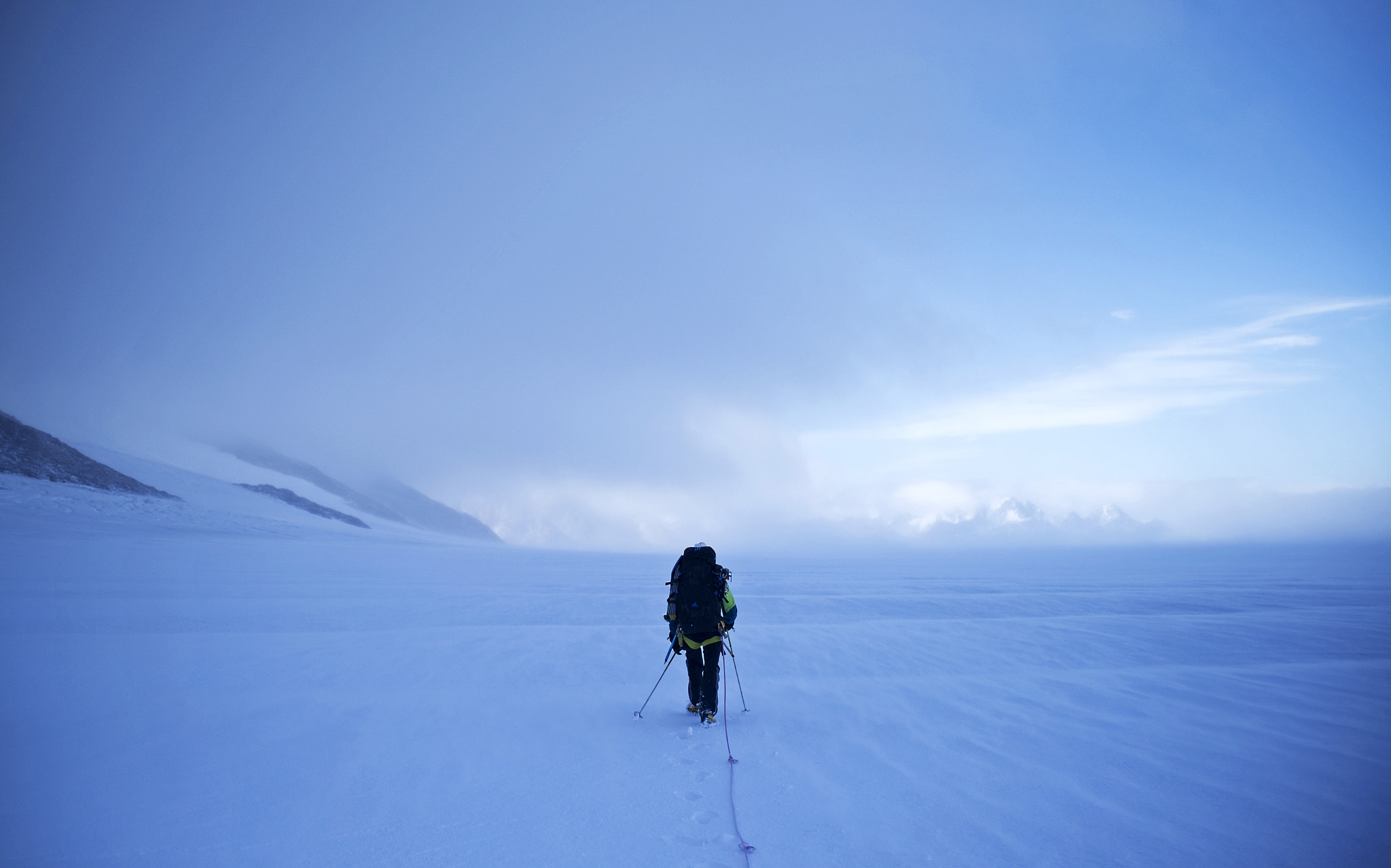 Nikon D800E + AF Zoom-Nikkor 35-70mm f/2.8D sample photo. Ice field crossing photography