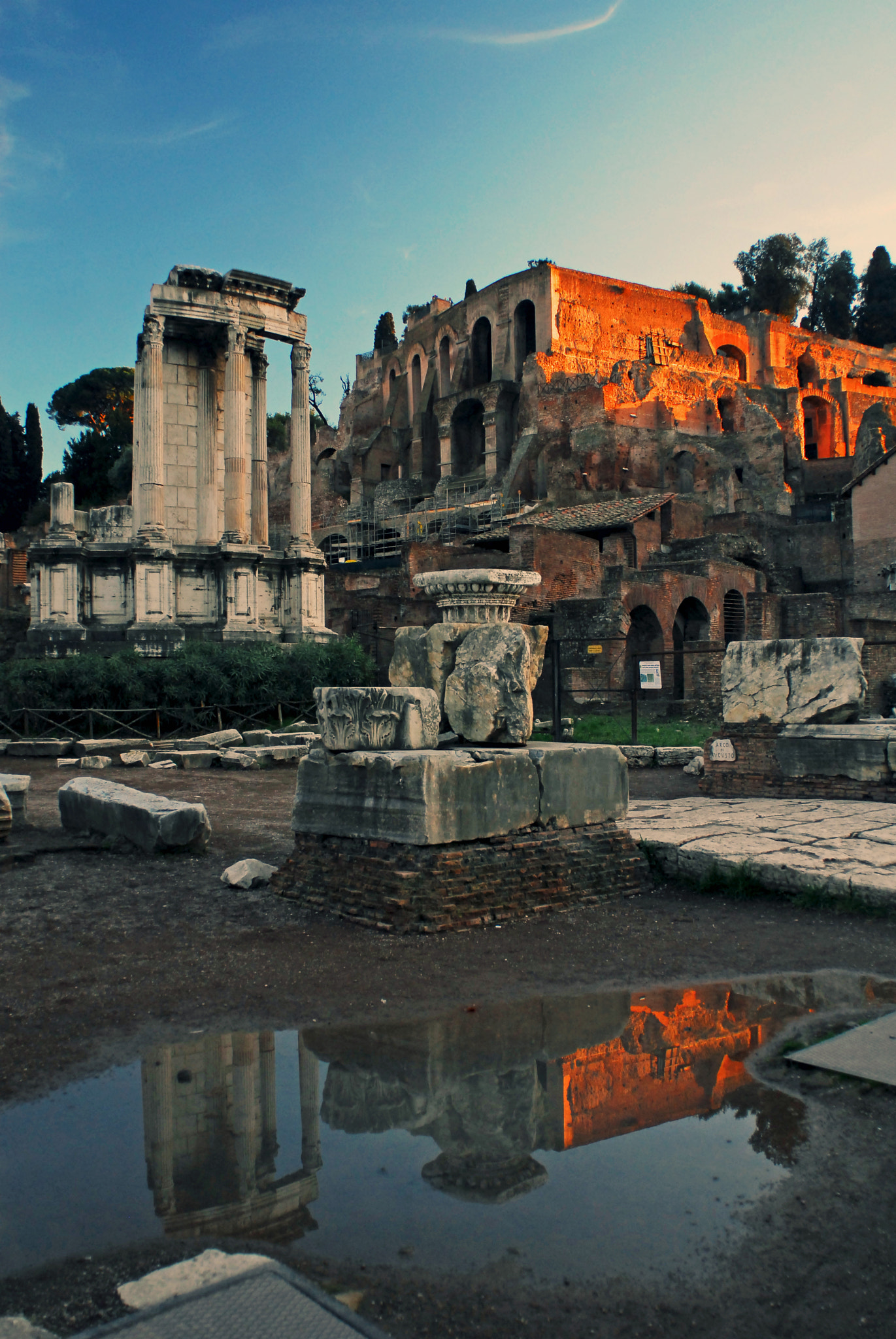 Nikon AF Nikkor 20mm F2.8D sample photo. Temple of vesta photography