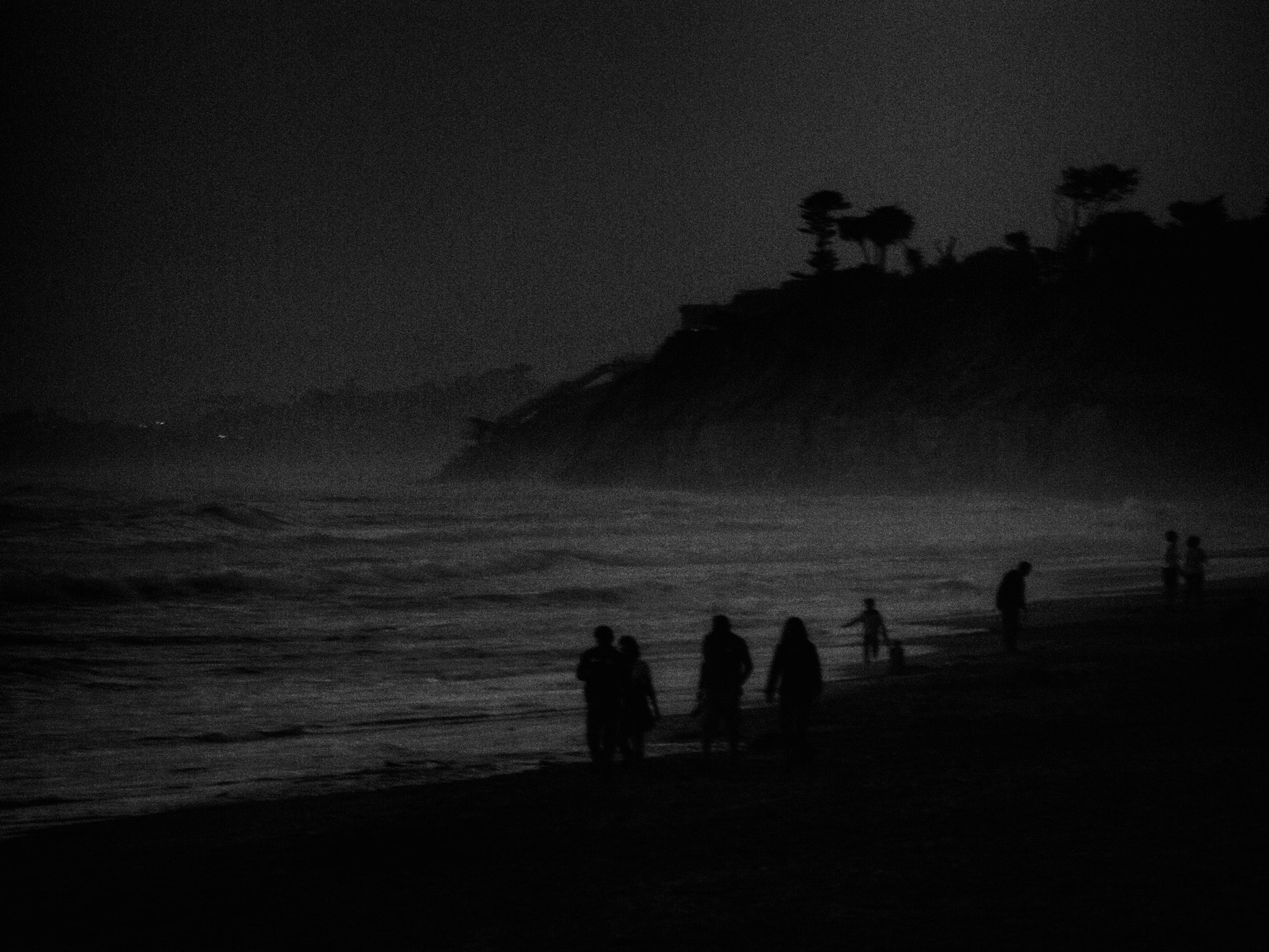 Olympus PEN E-P3 sample photo. Last glimmering of light/fog creeping in photography