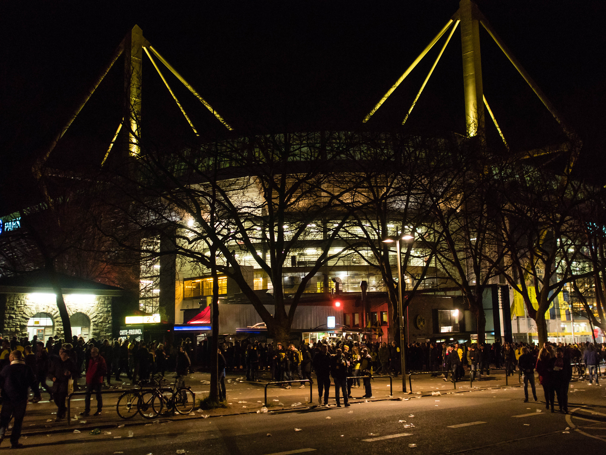 Olympus PEN E-PL7 + Sigma 19mm F2.8 DN Art sample photo. Westfalenstadion photography