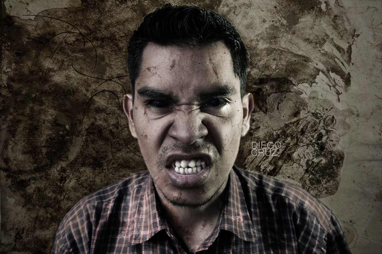 Canon EF-S 18-55mm F3.5-5.6 III sample photo. Turning into a werewolf photography