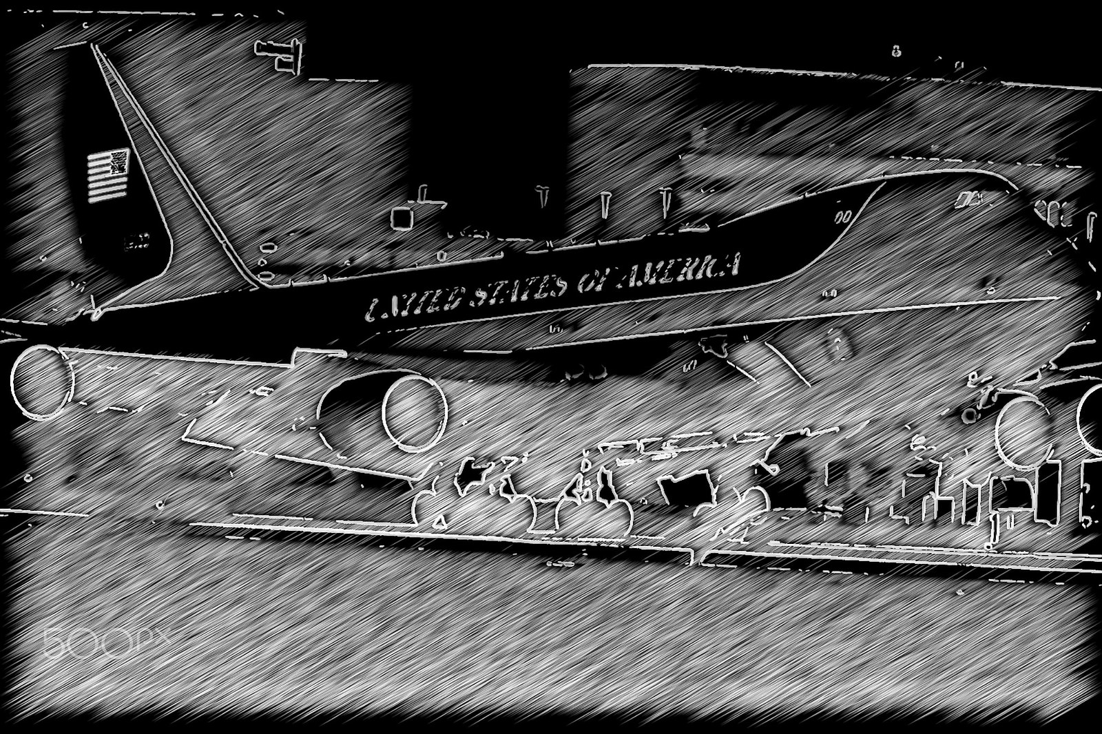 Nikon D5 sample photo. Lax air force one april photography