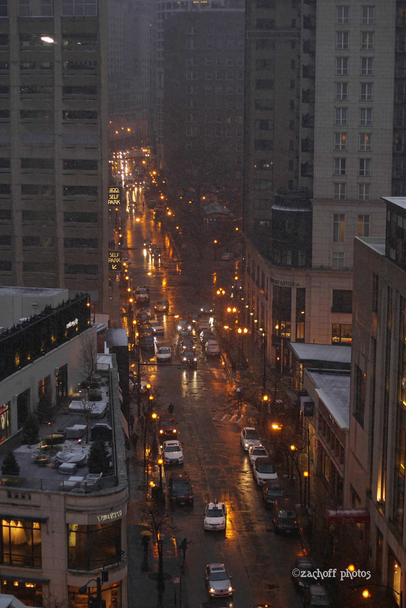 Minolta AF 50mm F1.4 [New] sample photo. Cold rainy/snowy night photography
