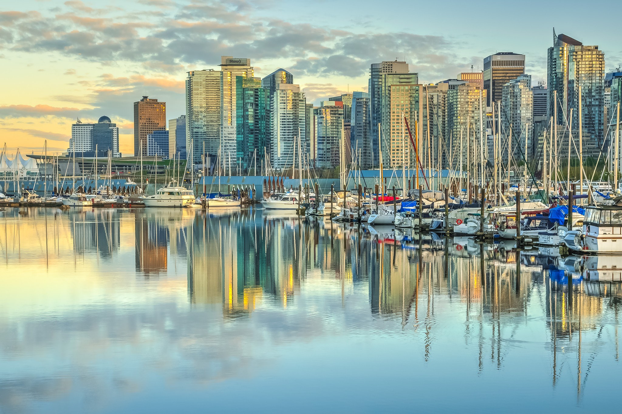 Sigma 17-70mm F2.8-4 DC Macro OS HSM sample photo. Coal harbour sunset photography