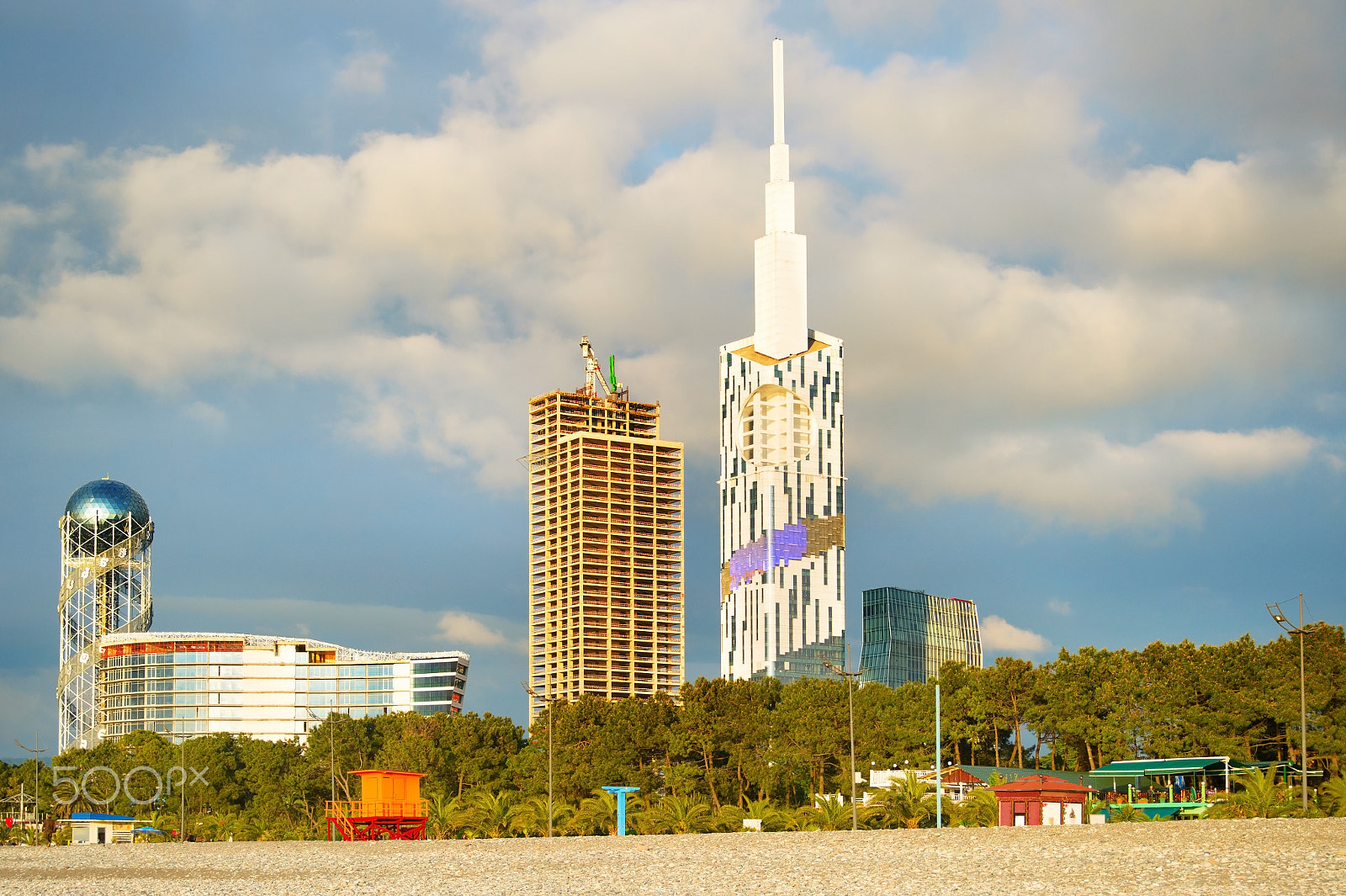 AF Zoom-Nikkor 28-80mm f/3.3-5.6G sample photo. Batumi downtown architecture, georgia photography