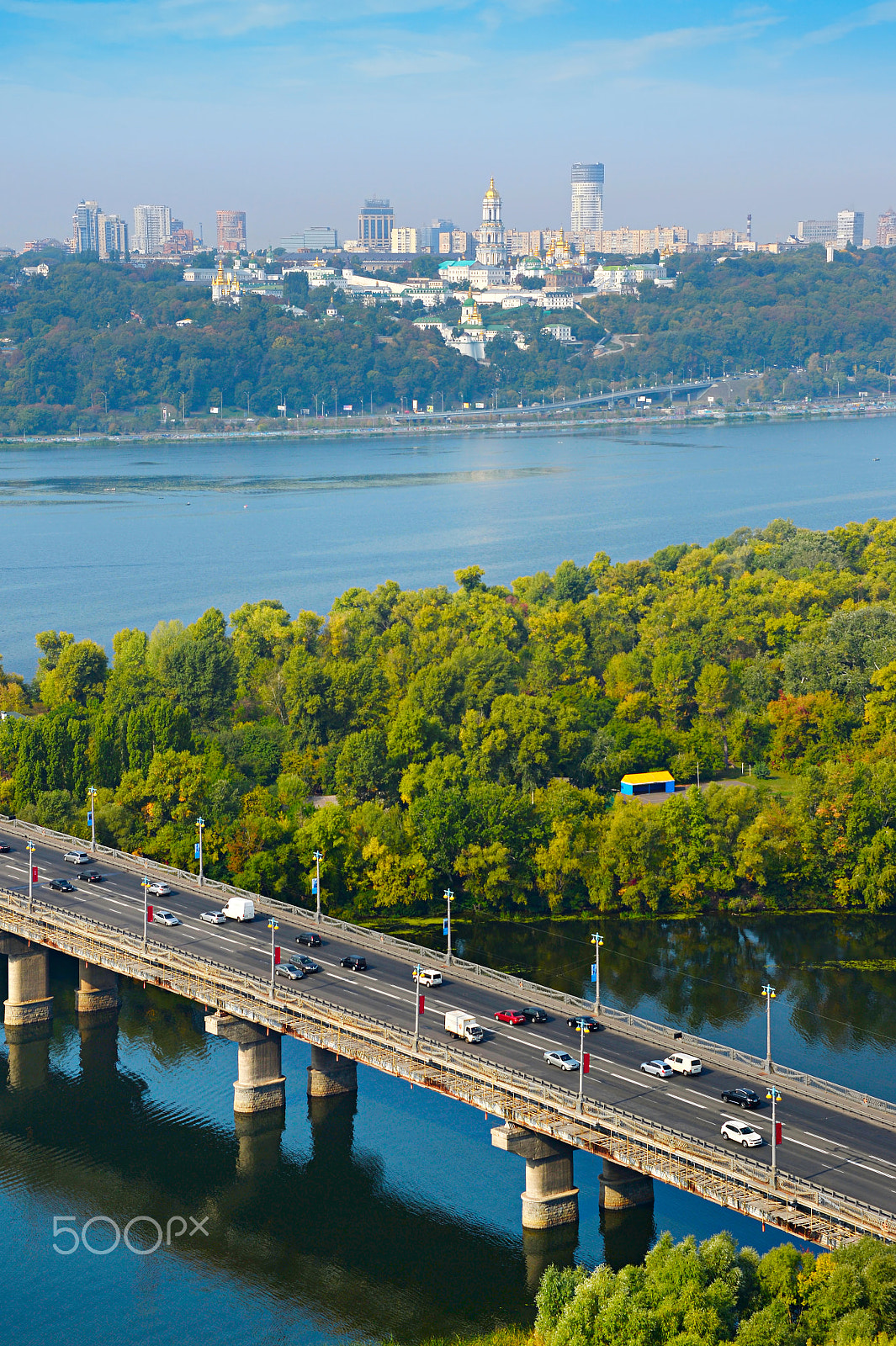 Nikon Df + Nikon AF-S Nikkor 28-300mm F3.5-5.6G ED VR sample photo. Aerial view of kiev, ukraine photography