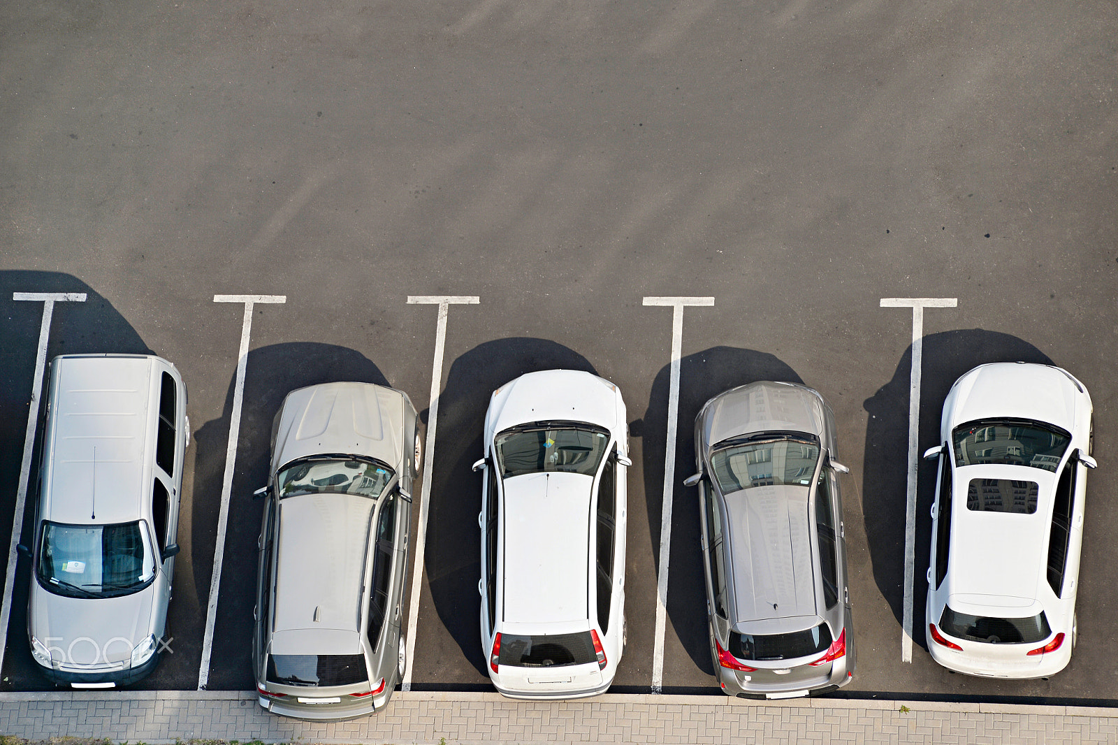 Nikon Df sample photo. Car park, aerial view photography