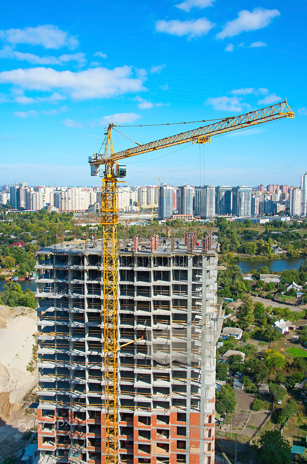 Nikon Df sample photo. New building construction site photography