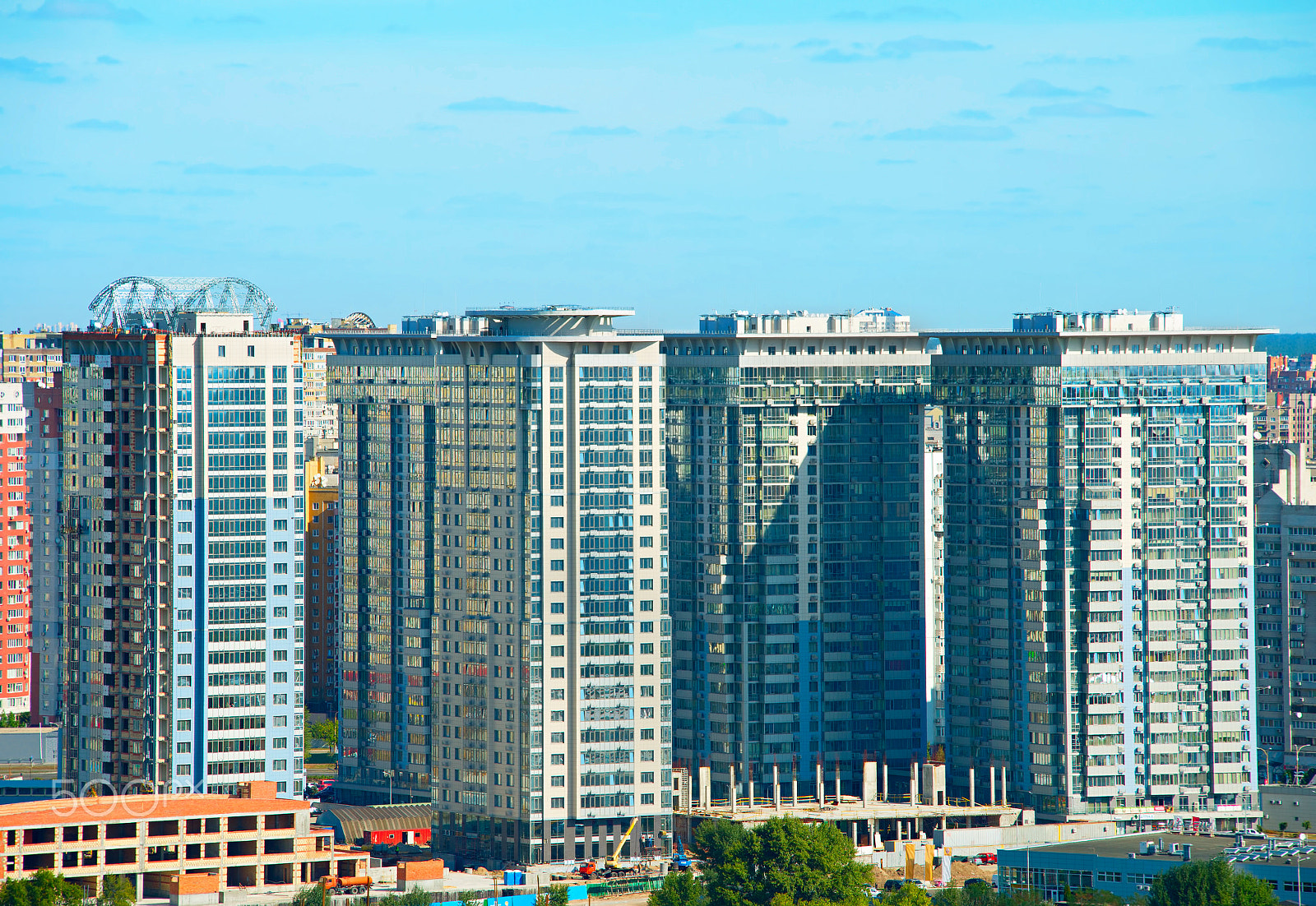 Nikon Df sample photo. Kyiv architecture development, ukraine photography