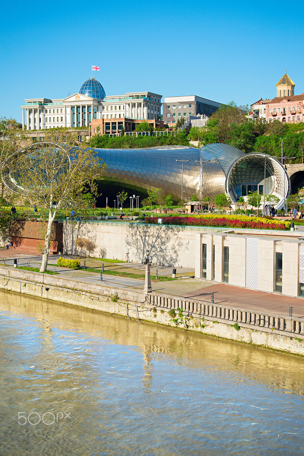 AF Zoom-Nikkor 28-80mm f/3.3-5.6G sample photo. Modern tbilisi tourists attractions, georgia photography