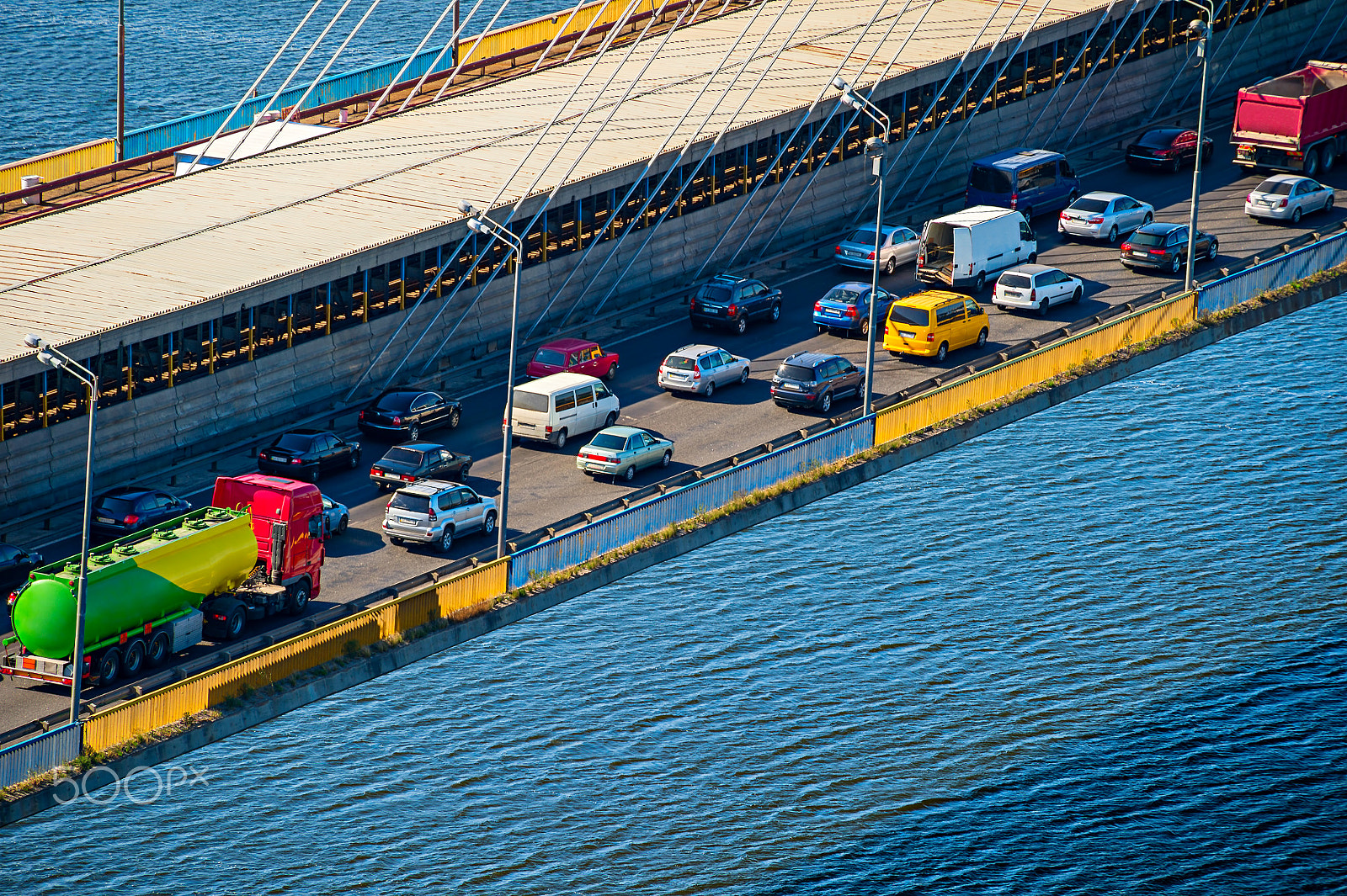 Nikon Df sample photo. Traffic problem on a bridge photography