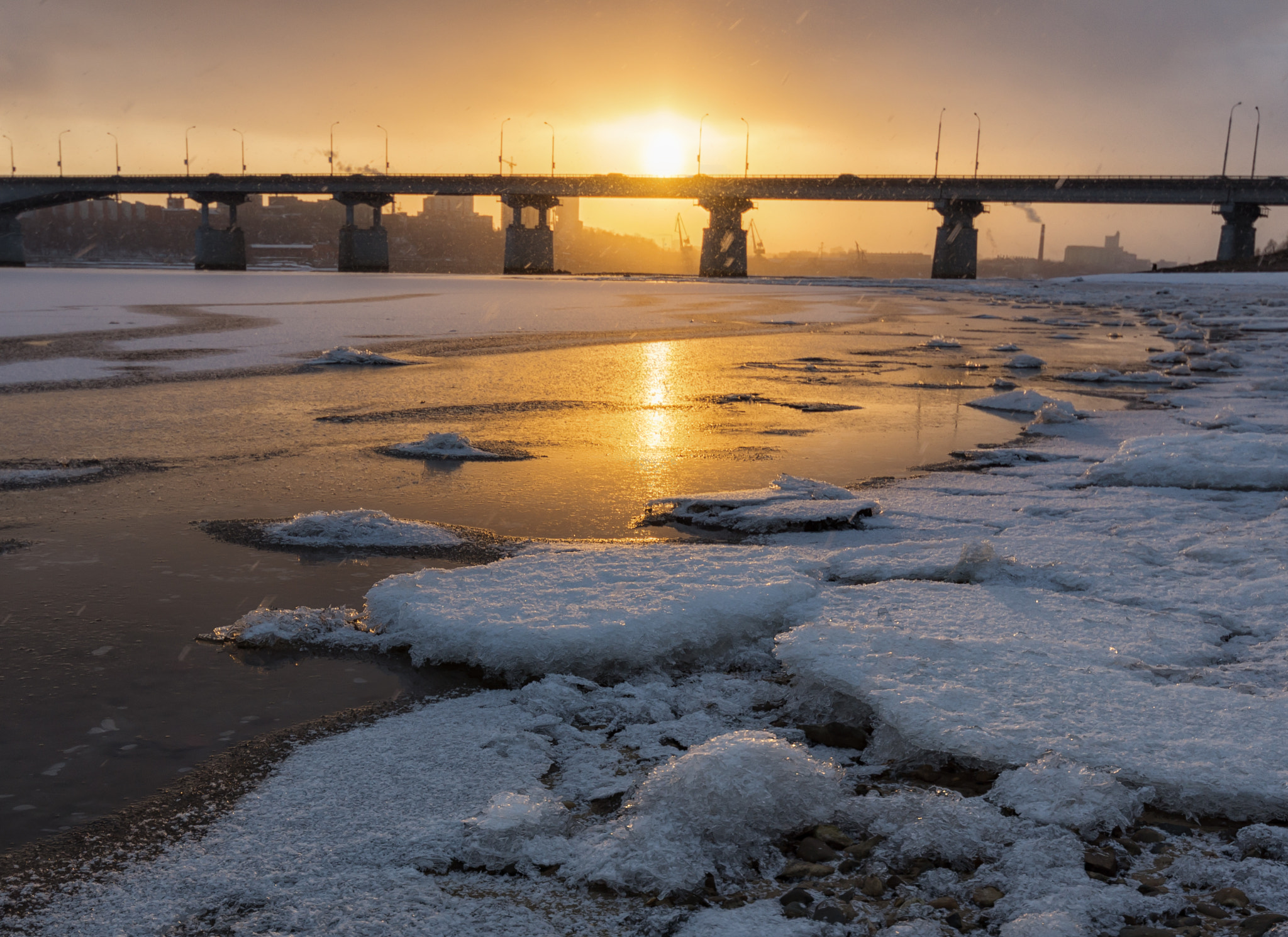 Sony Alpha DSLR-A580 sample photo. A winter sunset photography
