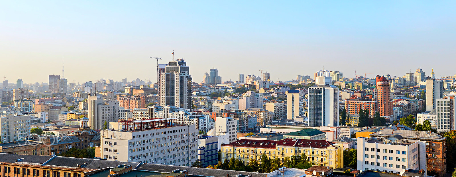 Nikon Df sample photo. Kyiv skyline, ukraine photography