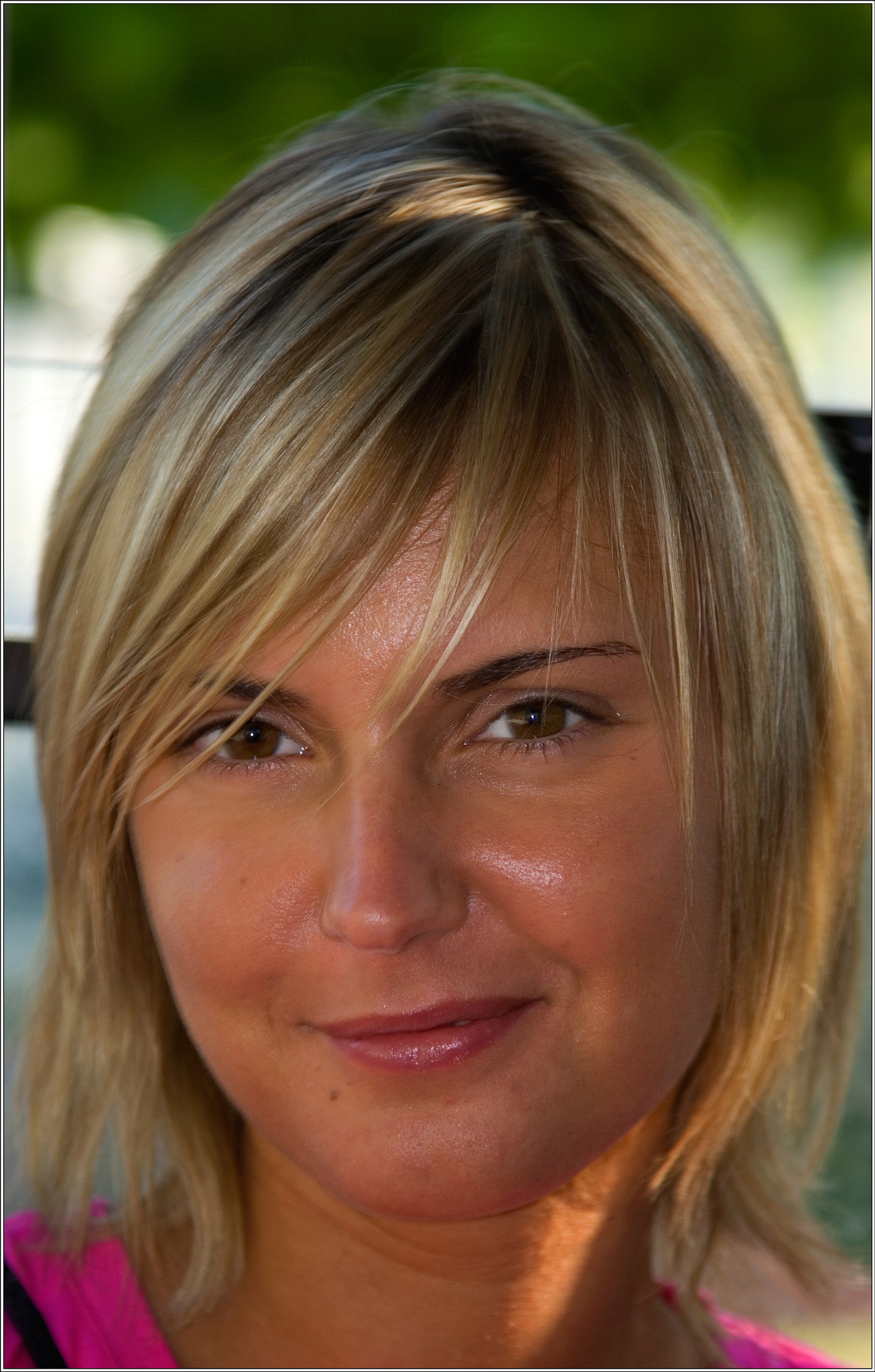 Canon EOS 30D + Canon EF 24-105mm F4L IS USM sample photo. Pretty woman face photography