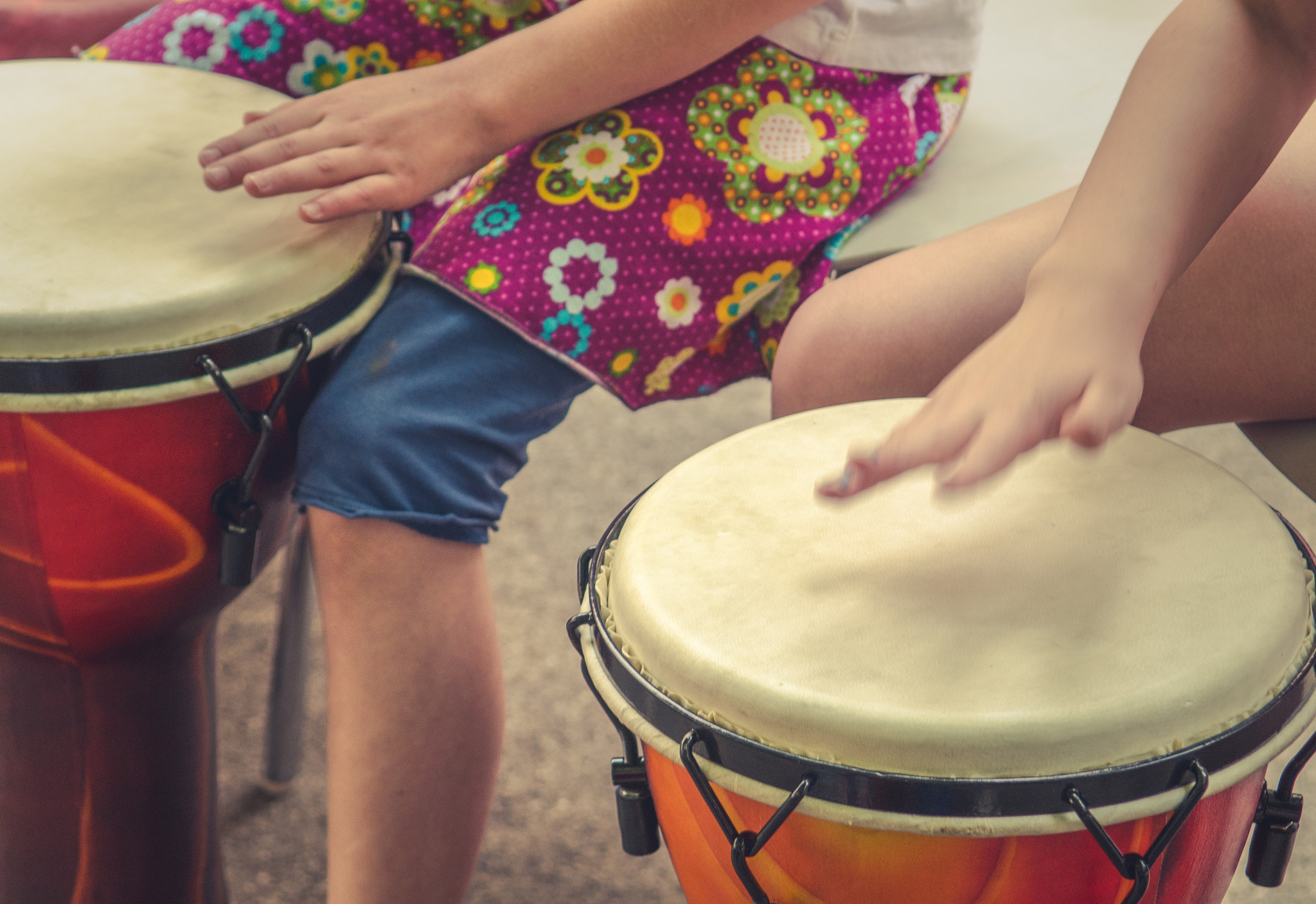 Children Drumming