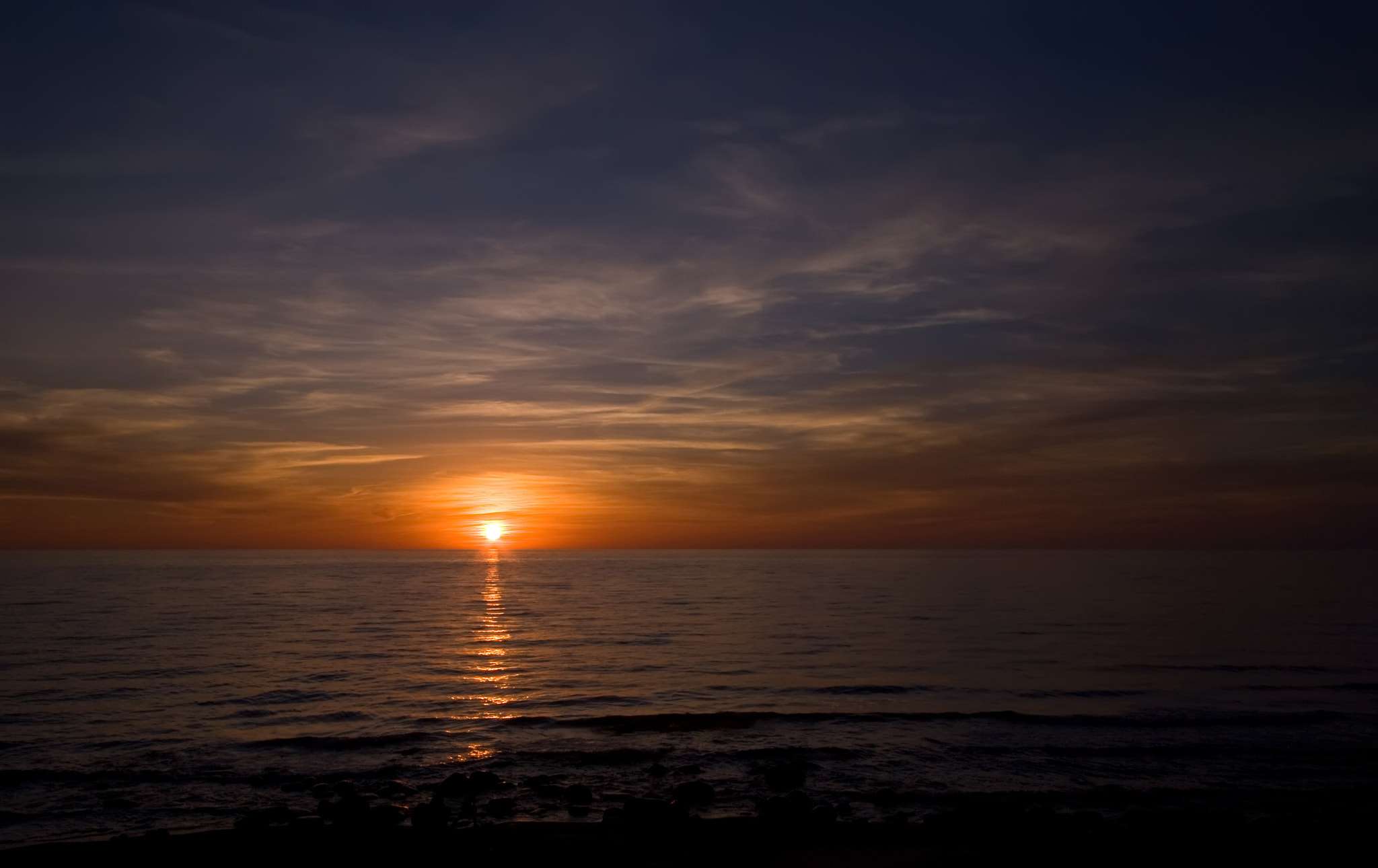 Canon EOS 30D sample photo. Sea sunset photography