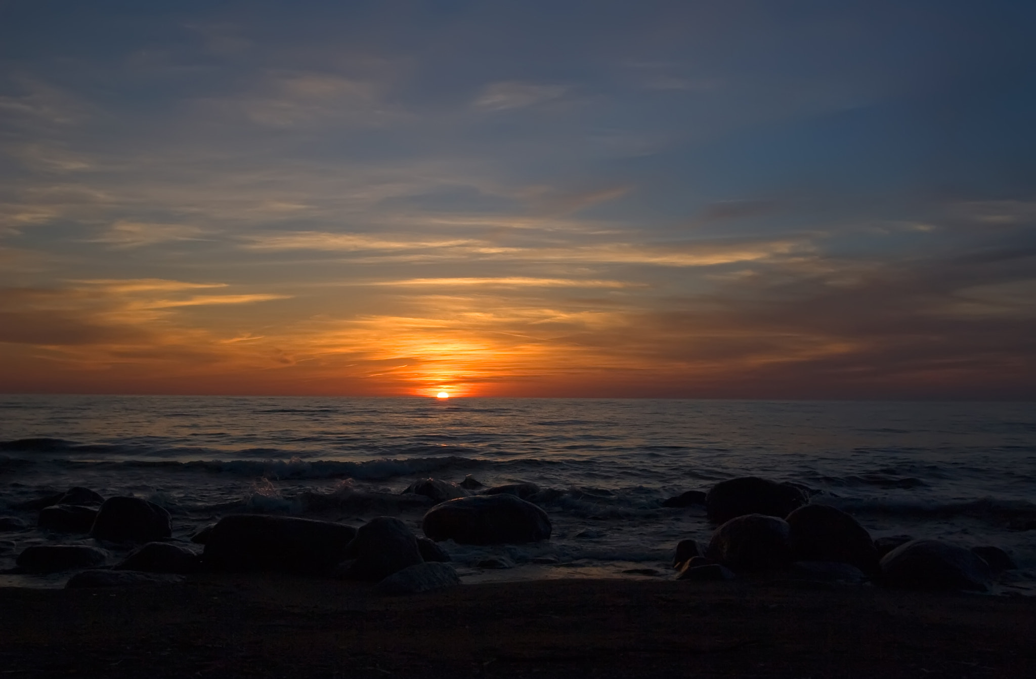 Canon EOS 30D sample photo. Sea sunset photography