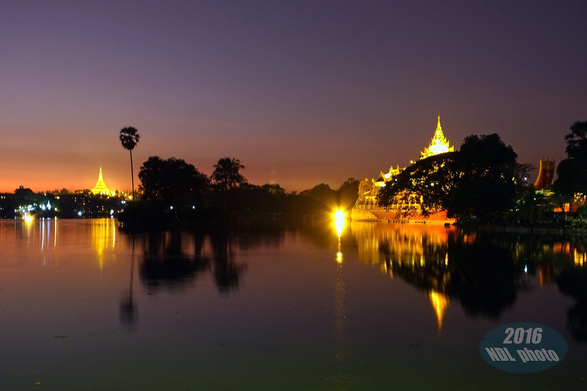 Fujifilm FinePix HS55EXR sample photo. Royal lake yangon myanmar  photography