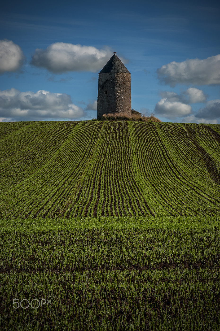 Pentax K20D sample photo. Old windmill the dovecot photography
