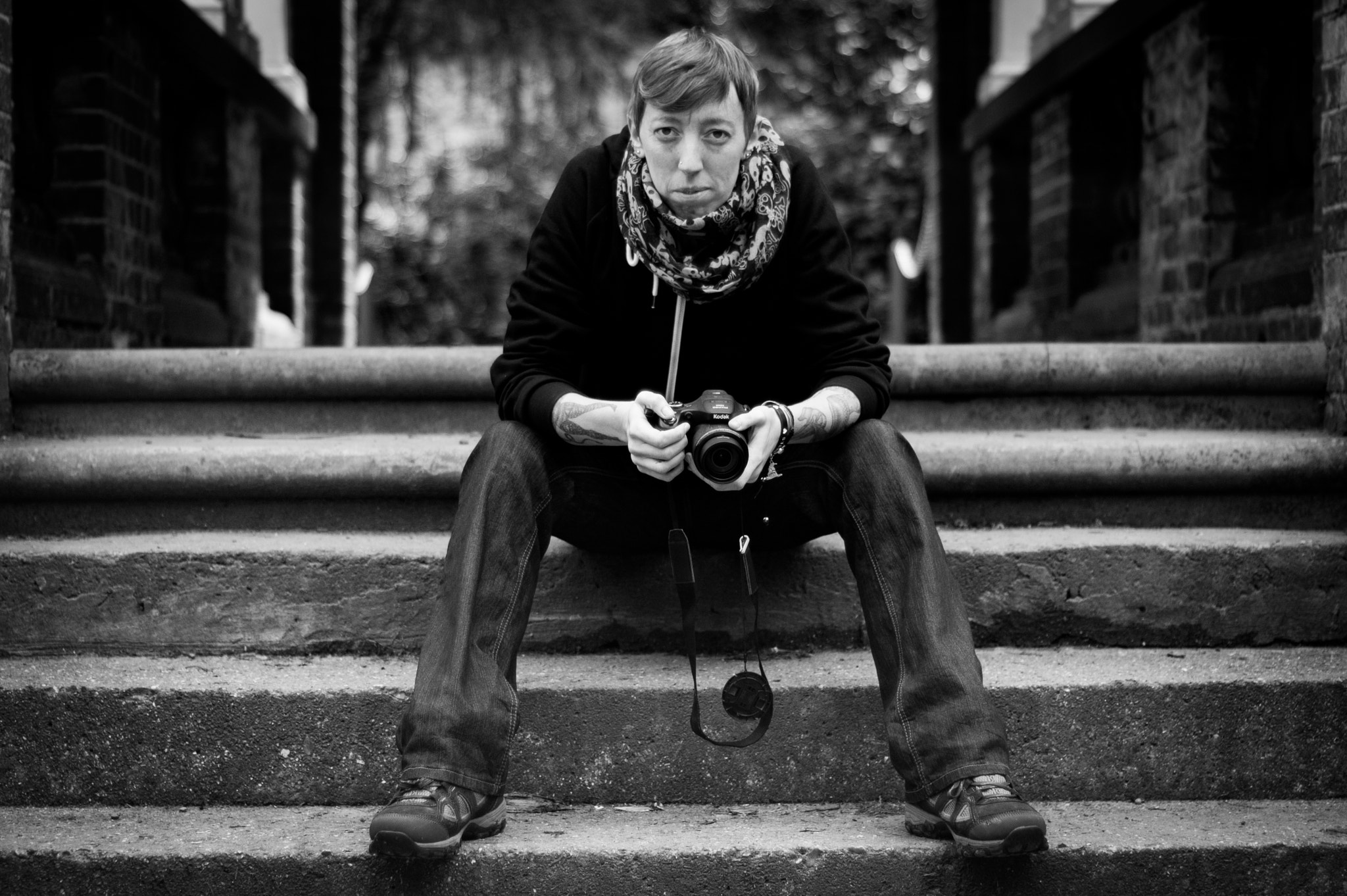 Nikon D70s + Nikon AF Nikkor 50mm F1.8D sample photo. The moody stare photography