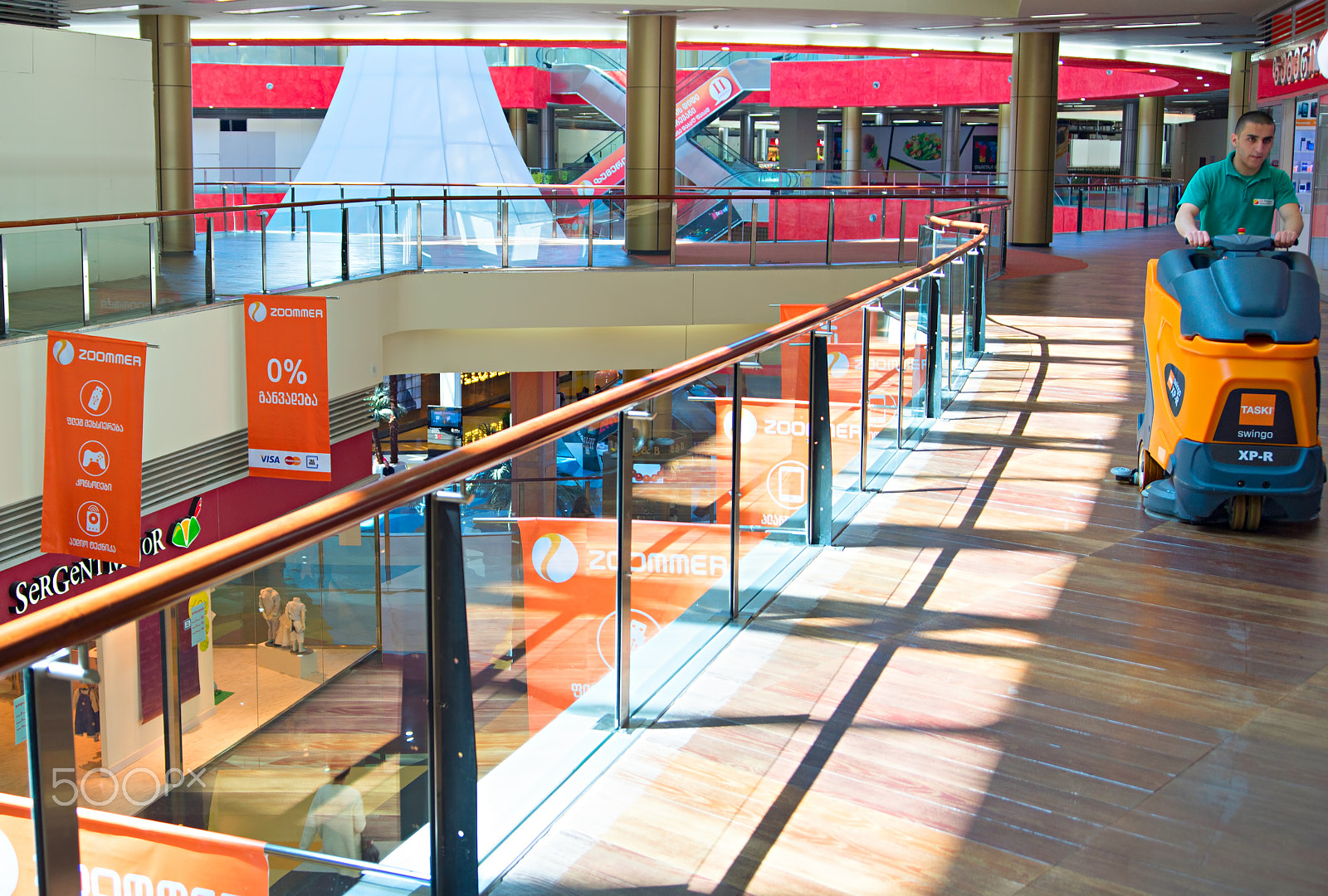 AF Zoom-Nikkor 28-80mm f/3.3-5.6G sample photo. Tbilisi mall cleaning, georgia photography