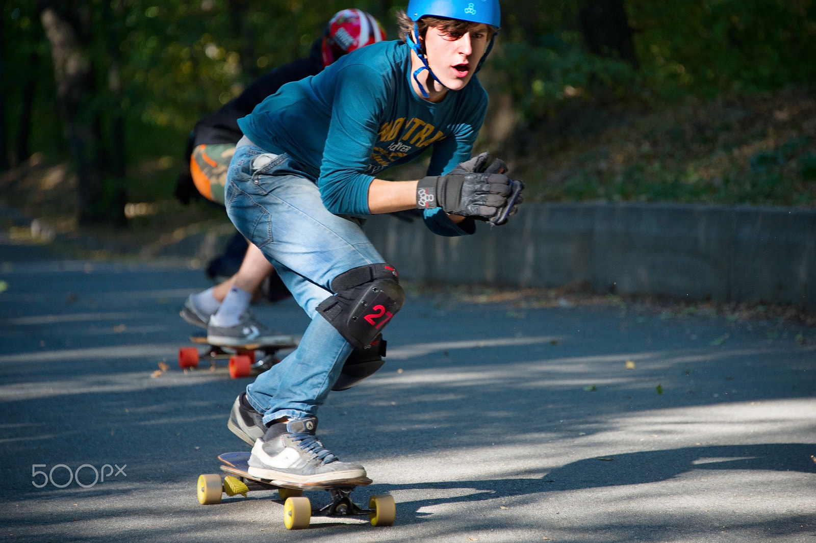 Nikon Df sample photo. Longboard downhill contest photography