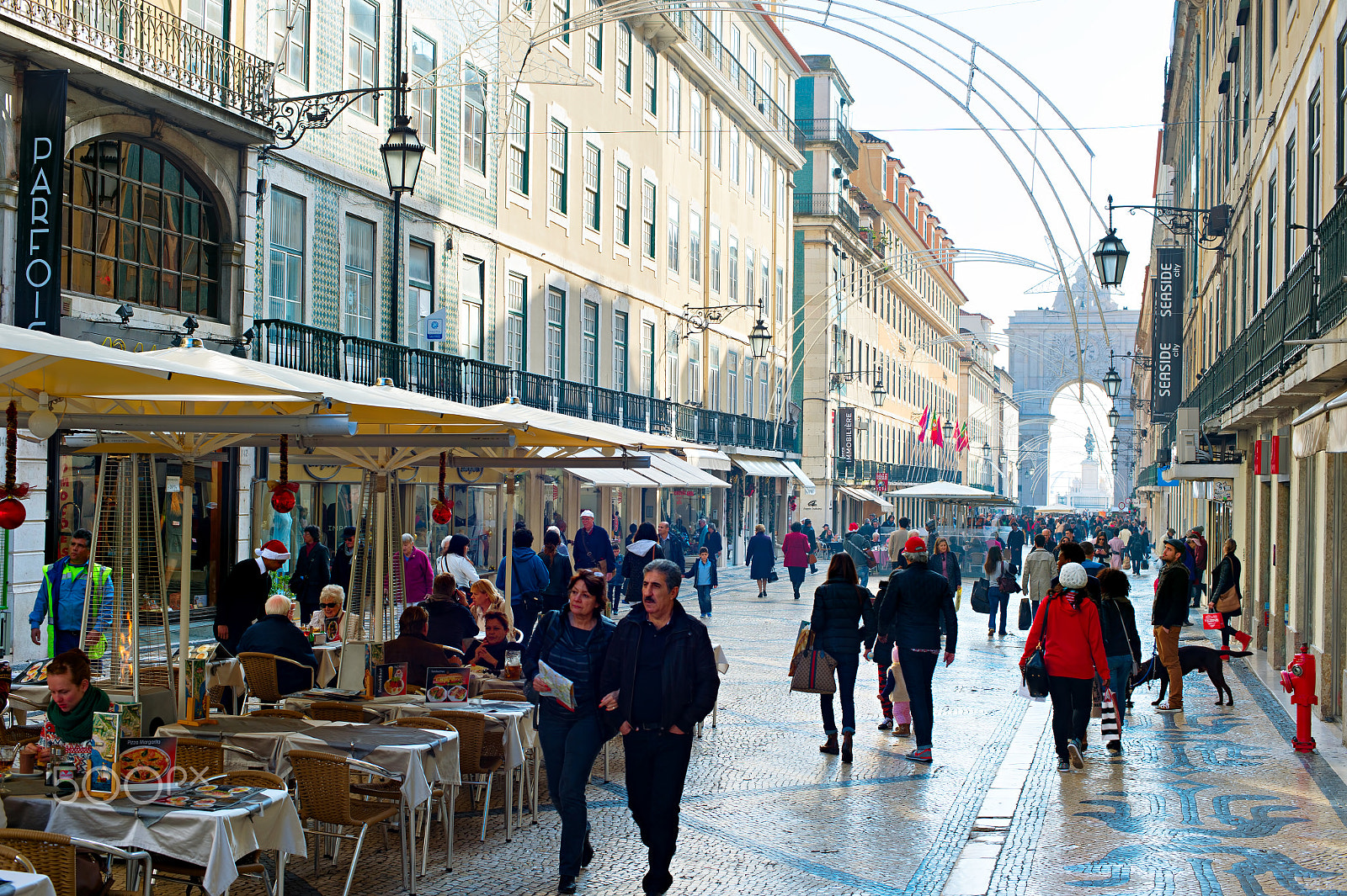 Nikon Df + Nikon AF Nikkor 50mm F1.4D sample photo. Rua augusta street, lisbon photography