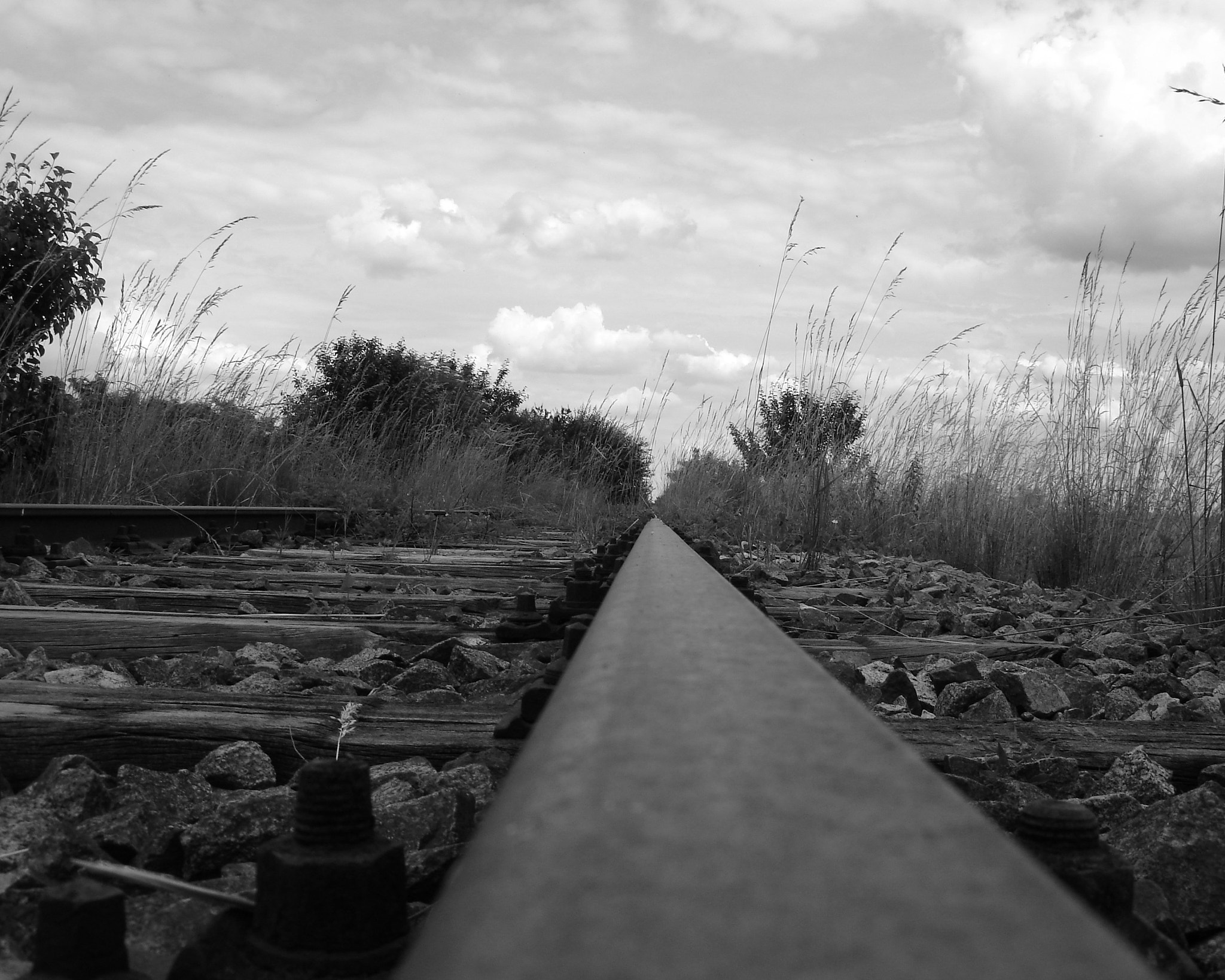 Sony DSC-W7 sample photo. Rails to nowhere photography
