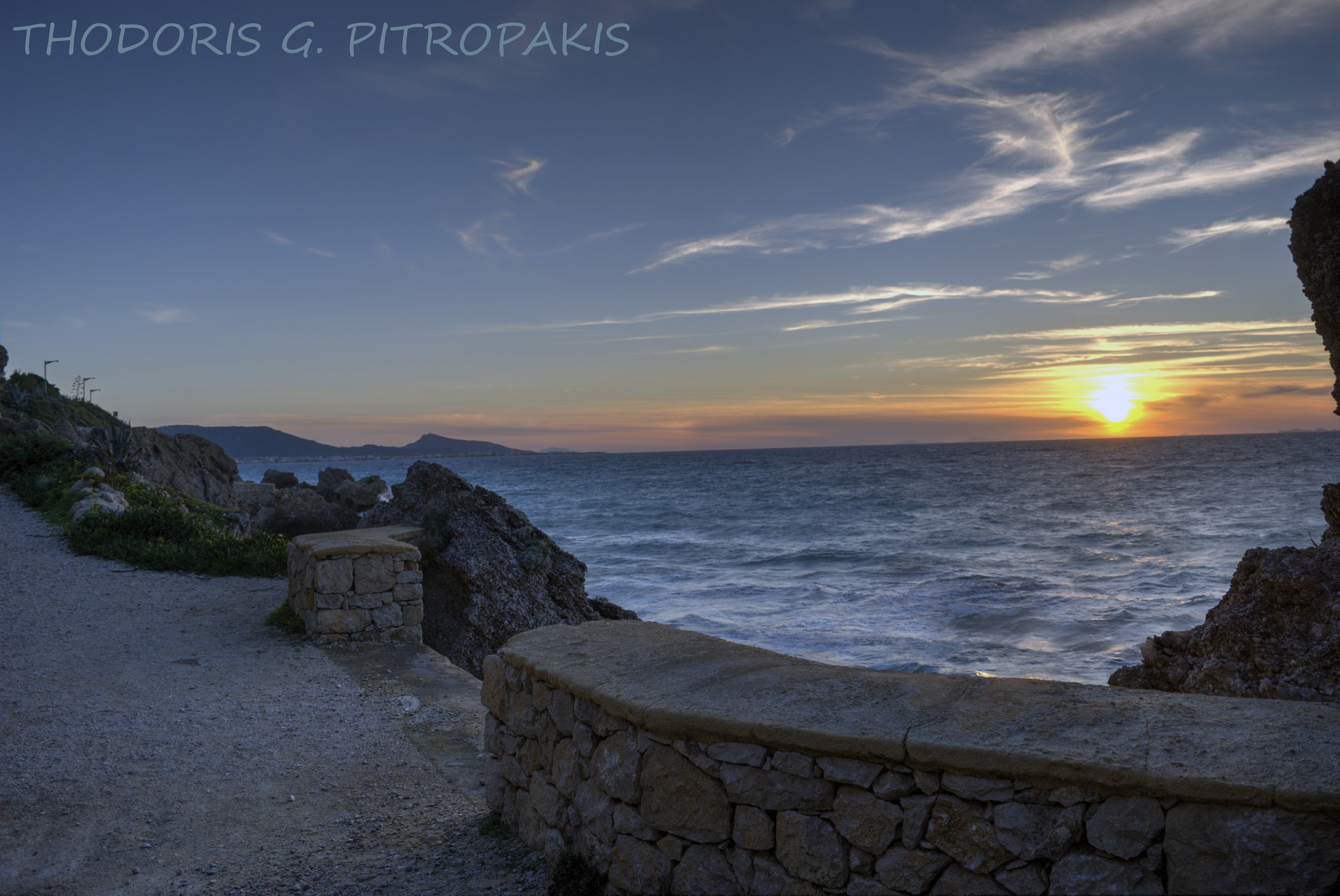 Nikon D60 sample photo. Rhodes sunset photography