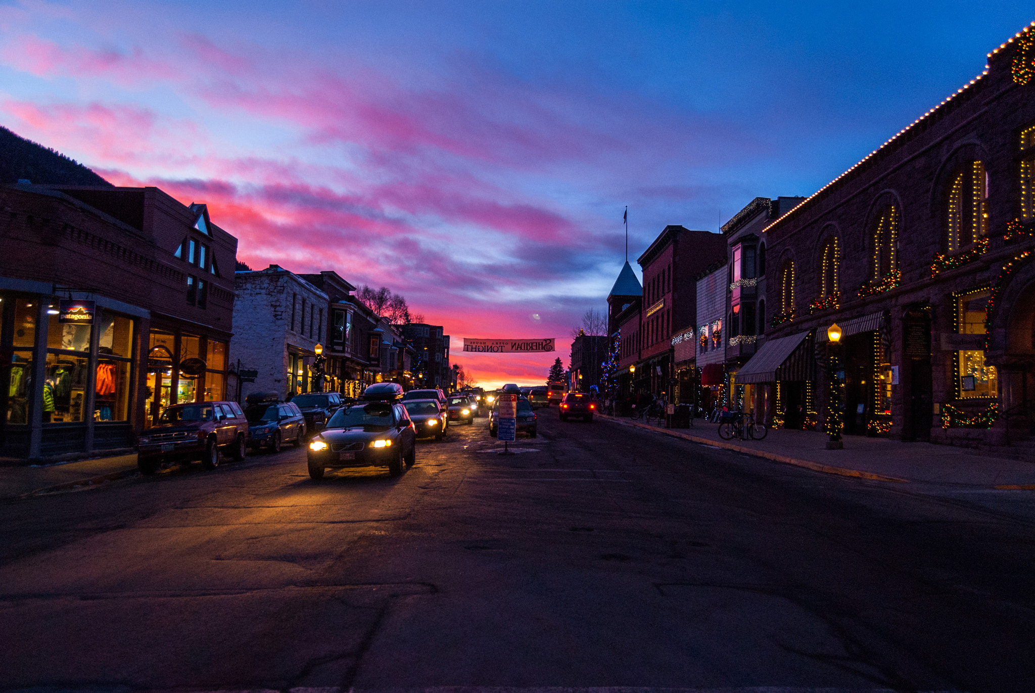 Nikon D200 sample photo. Colorado ave sunset, telluride, co photography