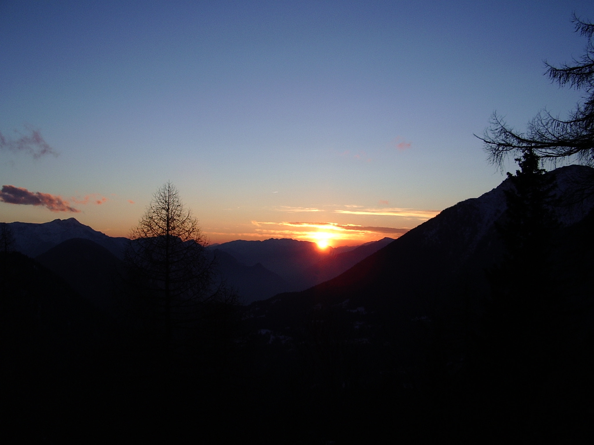 Pentax OPTIO 33LF sample photo. Tramonto passo del brocon photography