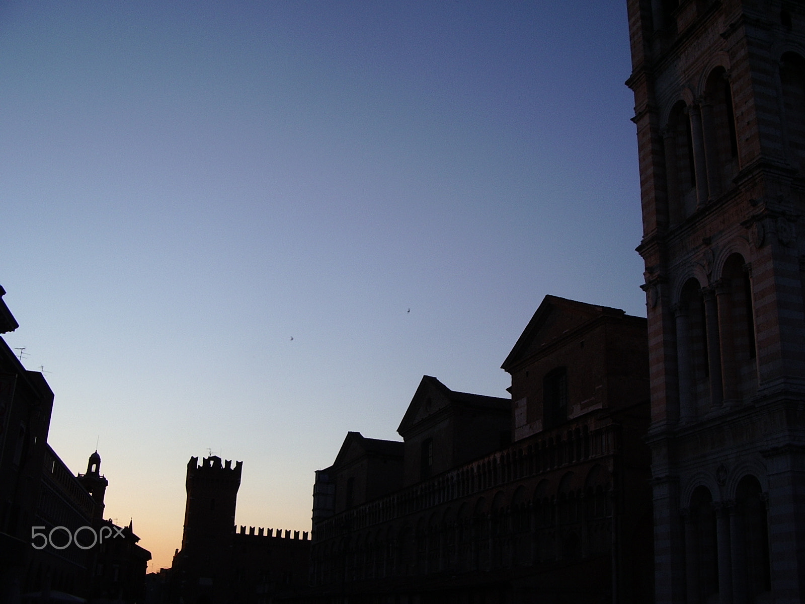 Pentax OPTIO 33LF sample photo. Sunsetferrara.jpg photography